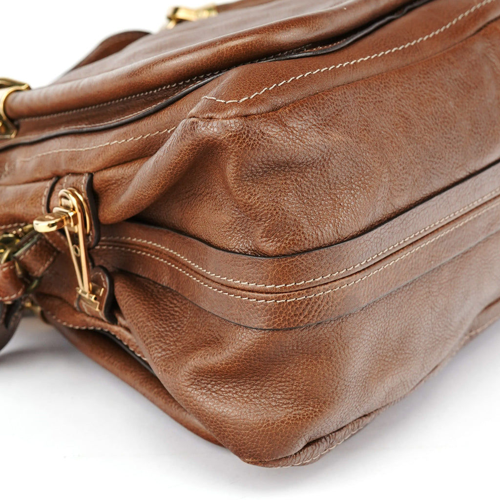 Brown Leather Paraty 2-Way Shoulder Bag