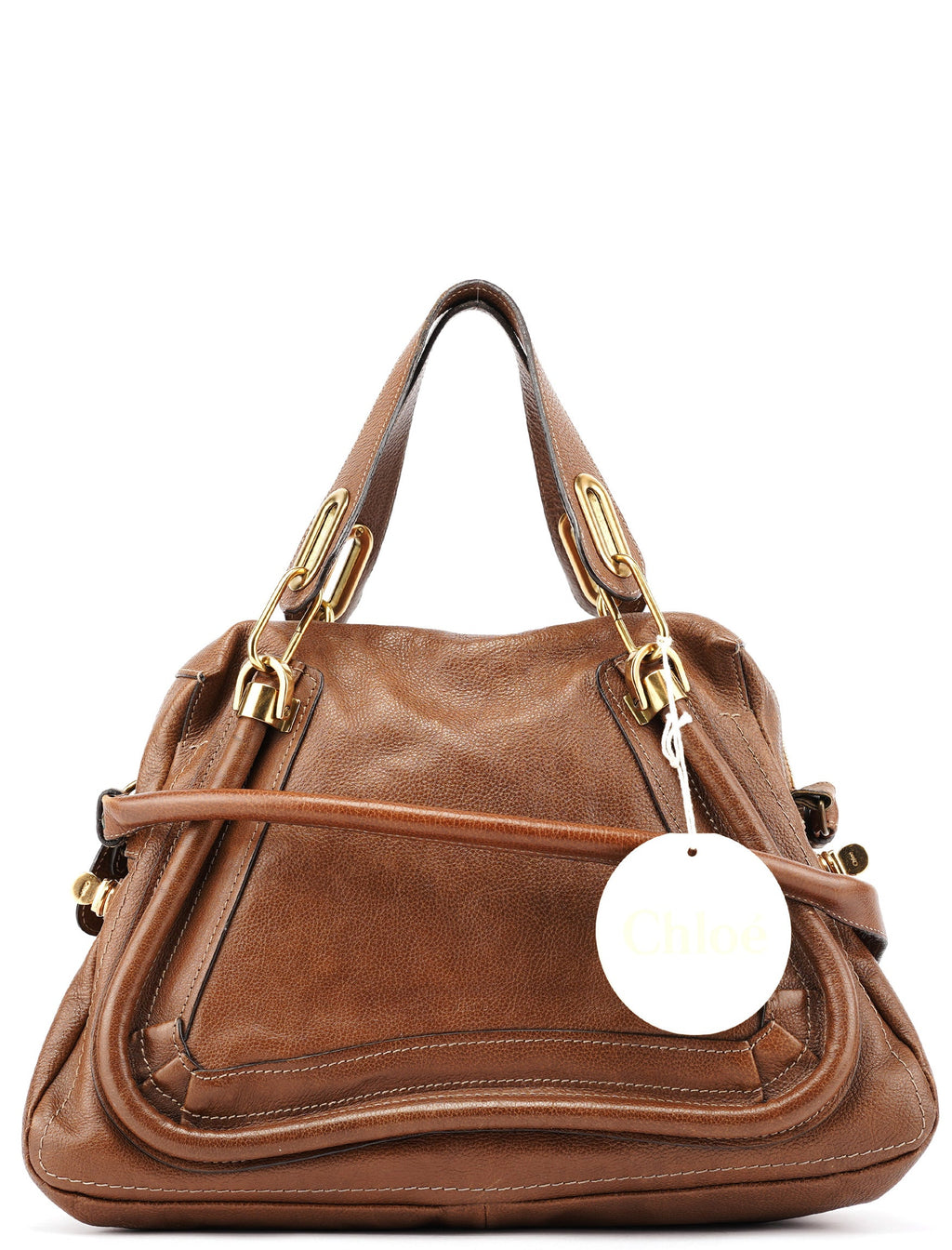 Brown Leather Paraty 2-Way Shoulder Bag