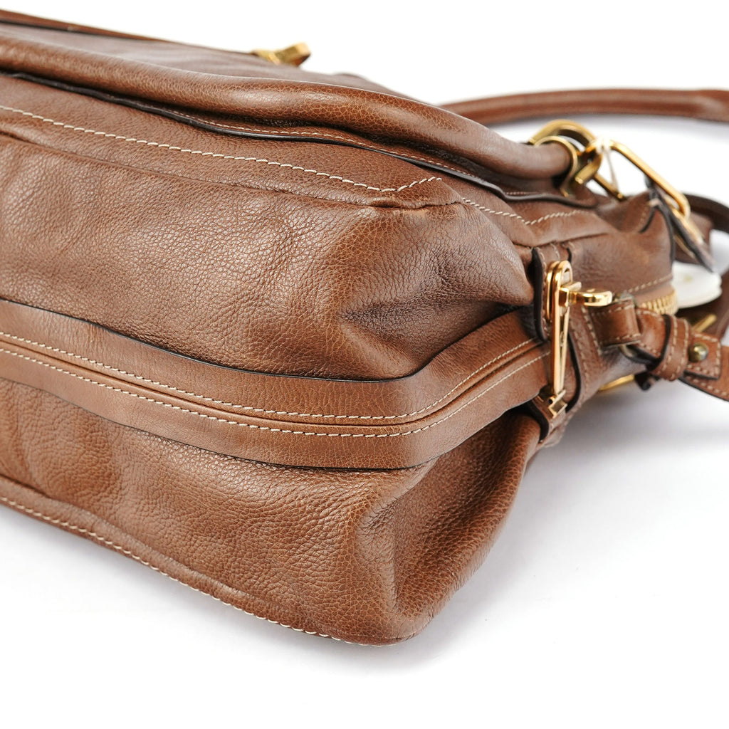 Brown Leather Paraty 2-Way Shoulder Bag