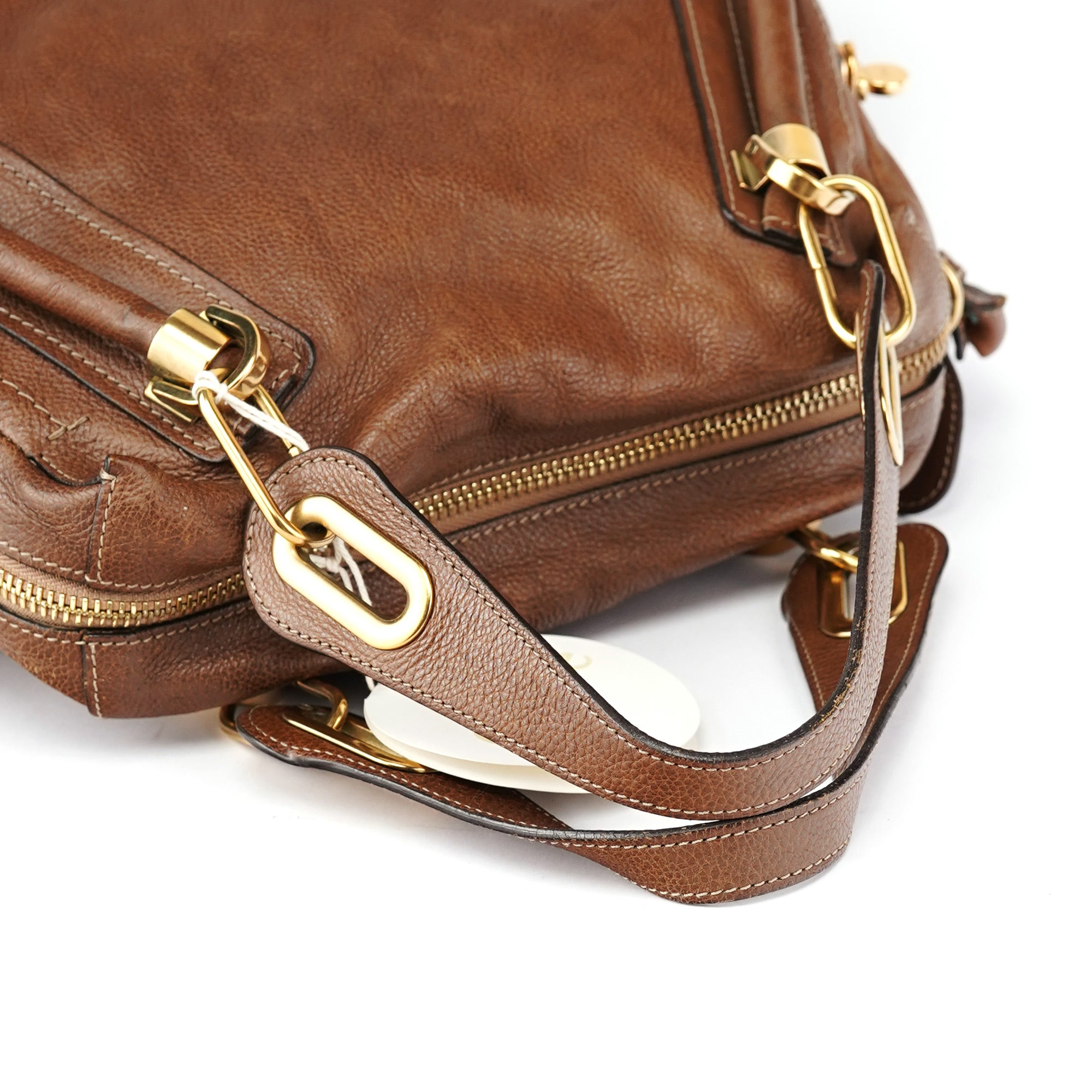 Brown Leather Paraty 2-Way Shoulder Bag