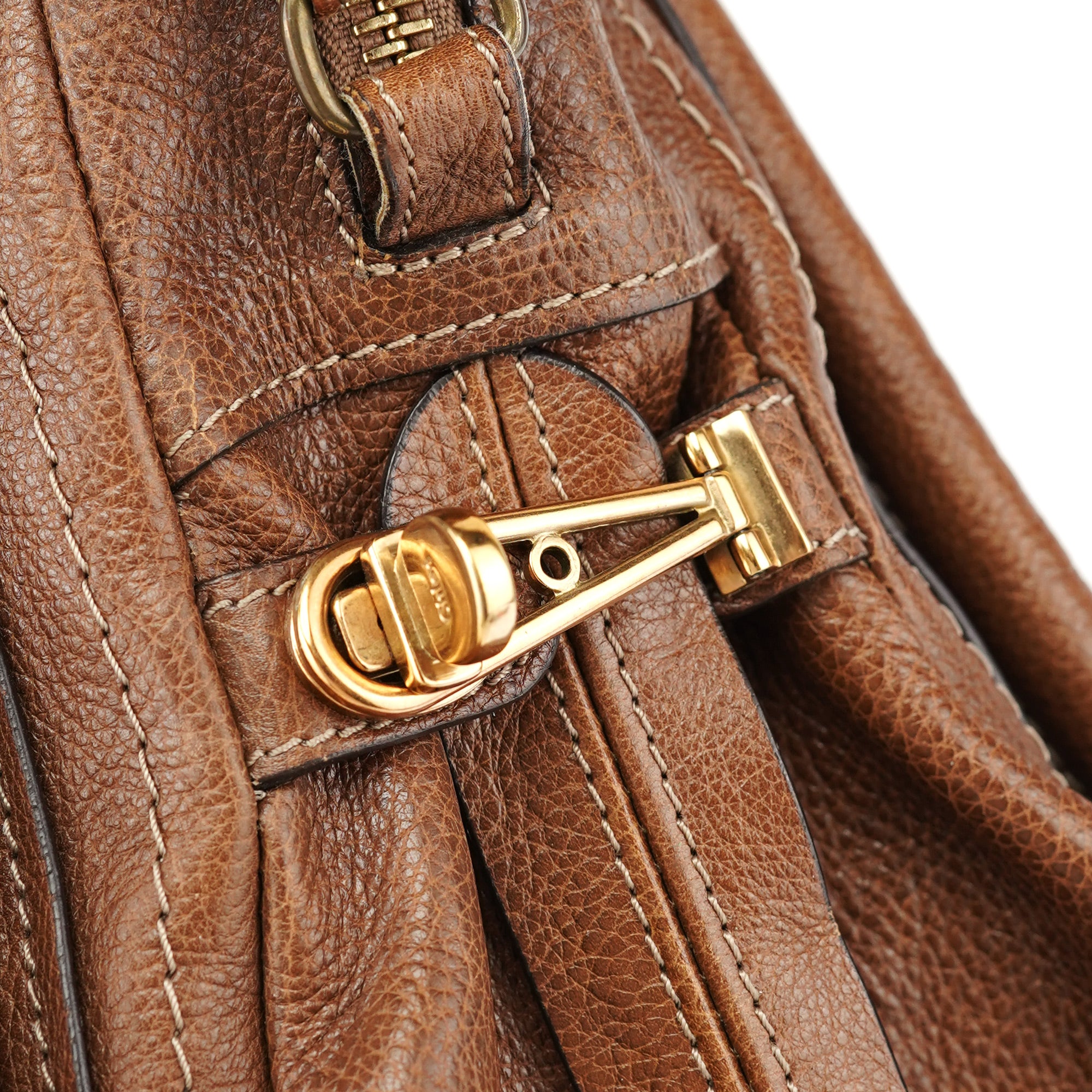 Brown Leather Paraty 2-Way Shoulder Bag