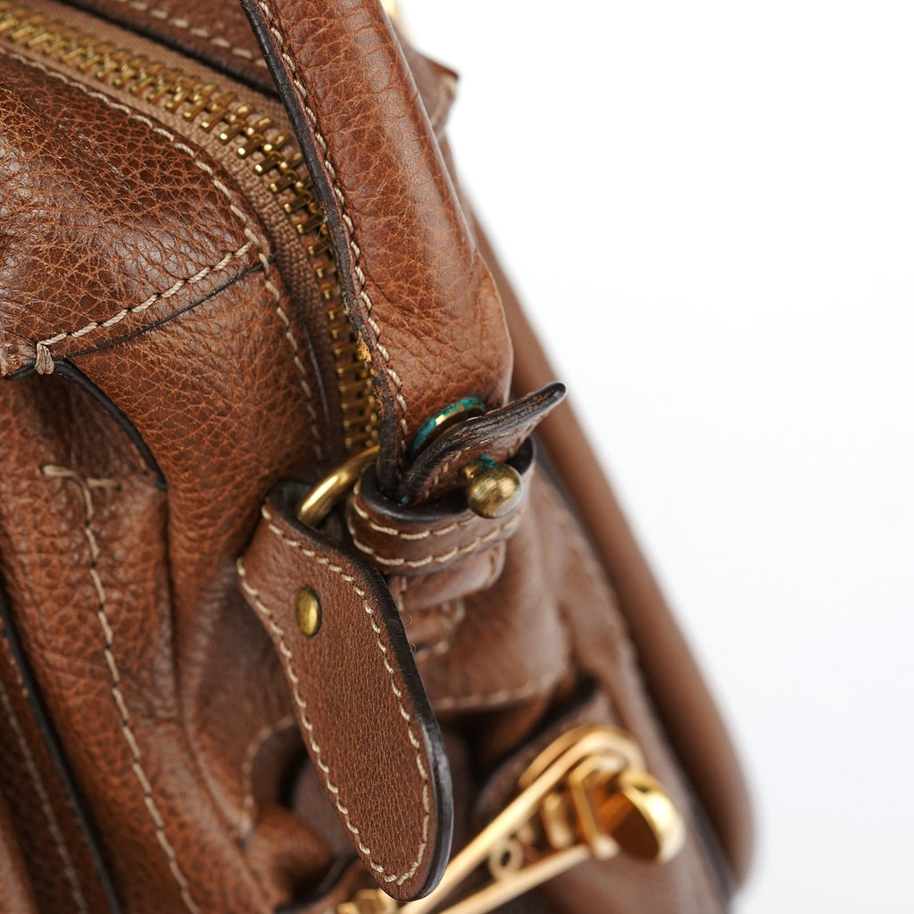 Brown Leather Paraty 2-Way Shoulder Bag