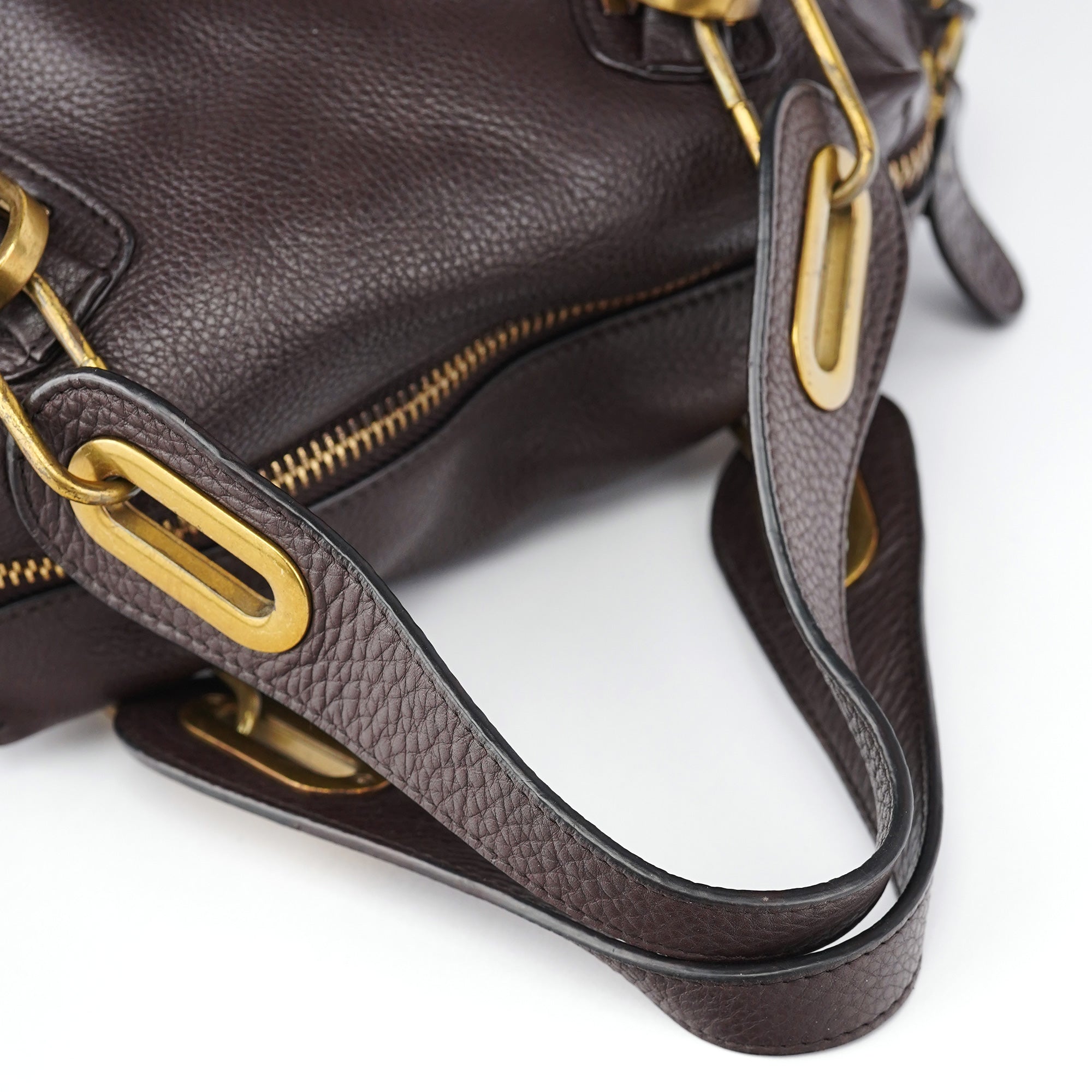 Brown Leather Paraty 2-Way Shoulder Bag