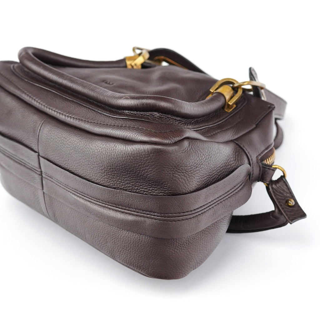Brown Leather Paraty 2-Way Shoulder Bag