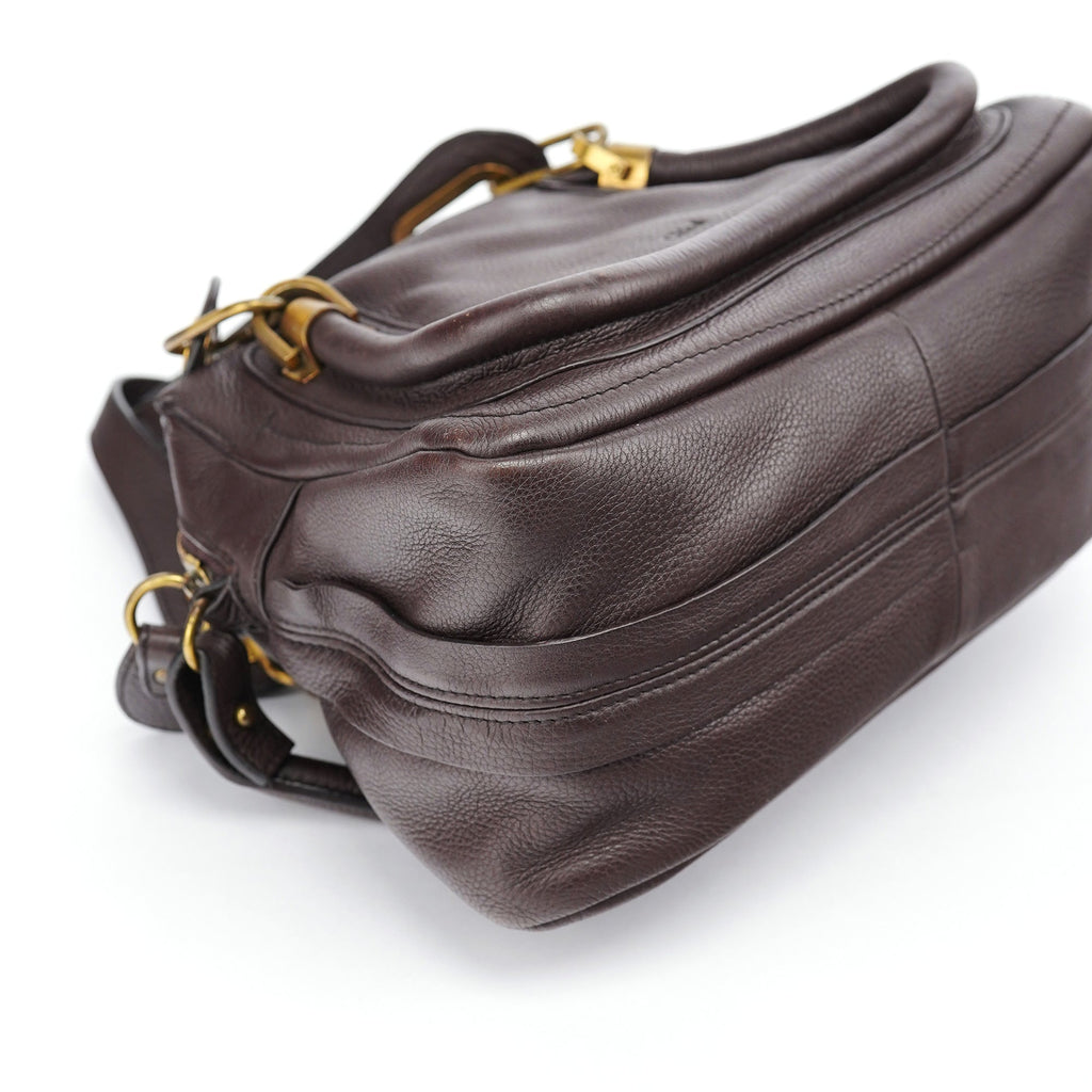 Brown Leather Paraty 2-Way Shoulder Bag