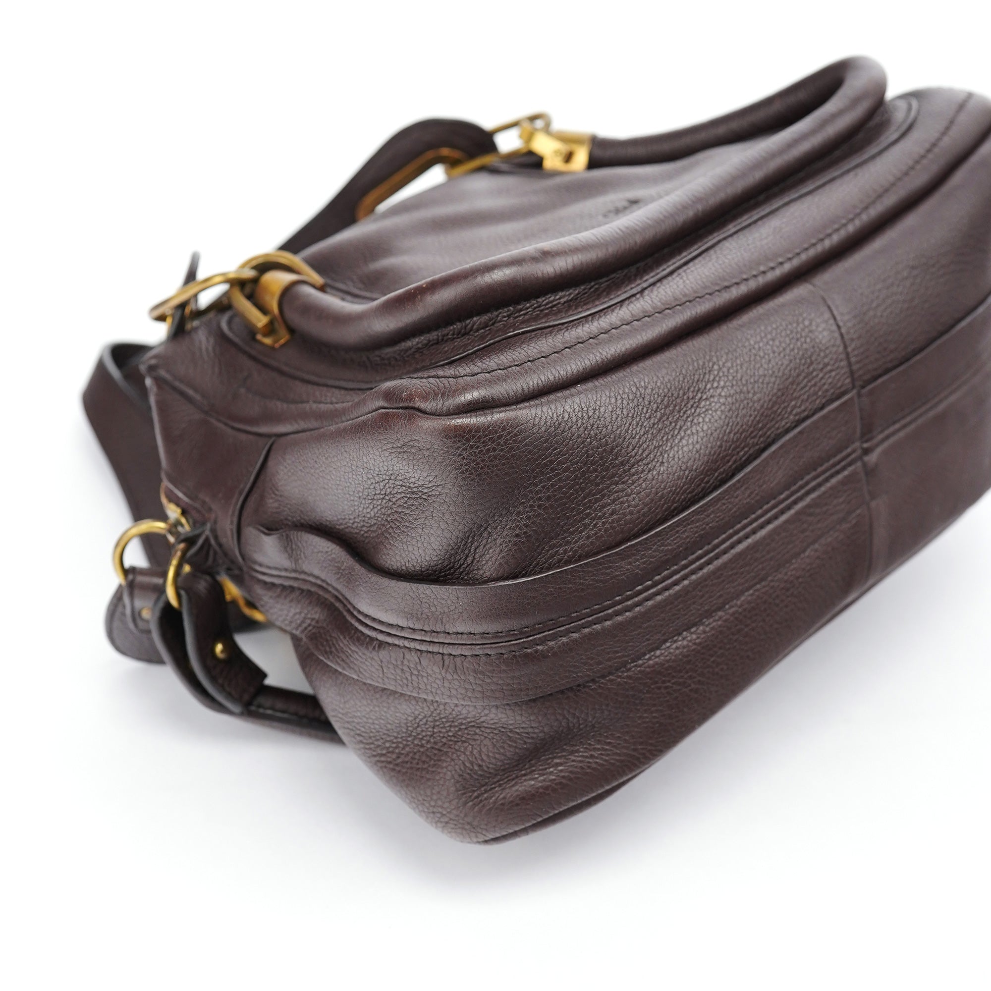 Brown Leather Paraty 2-Way Shoulder Bag