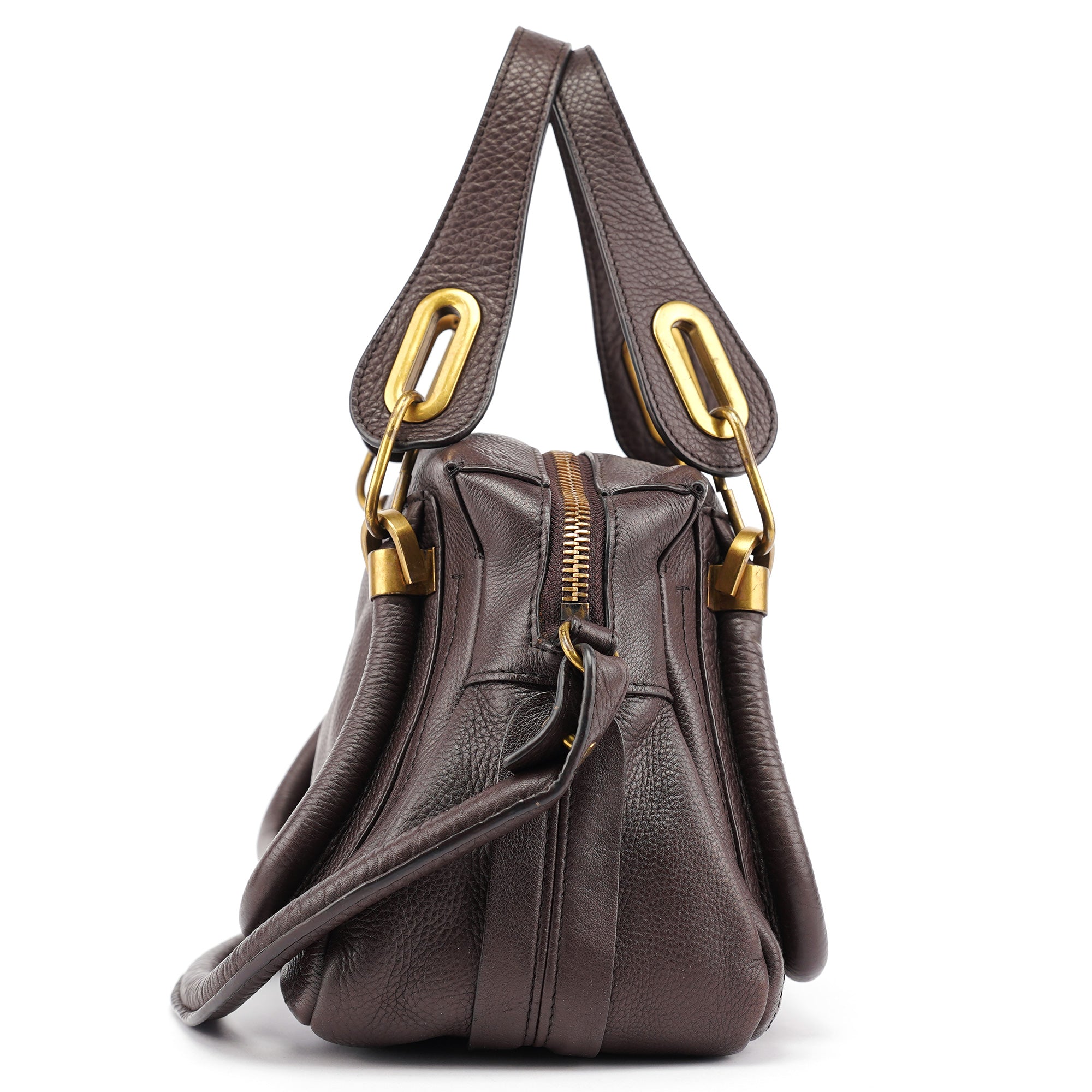 Brown Leather Paraty 2-Way Shoulder Bag