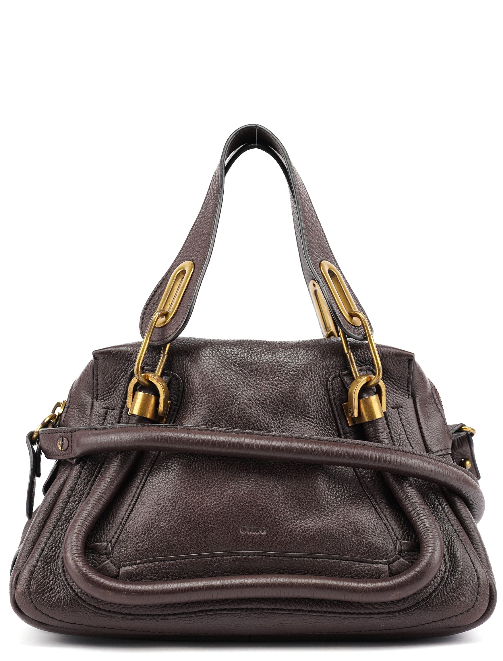 Brown Leather Paraty 2-Way Shoulder Bag