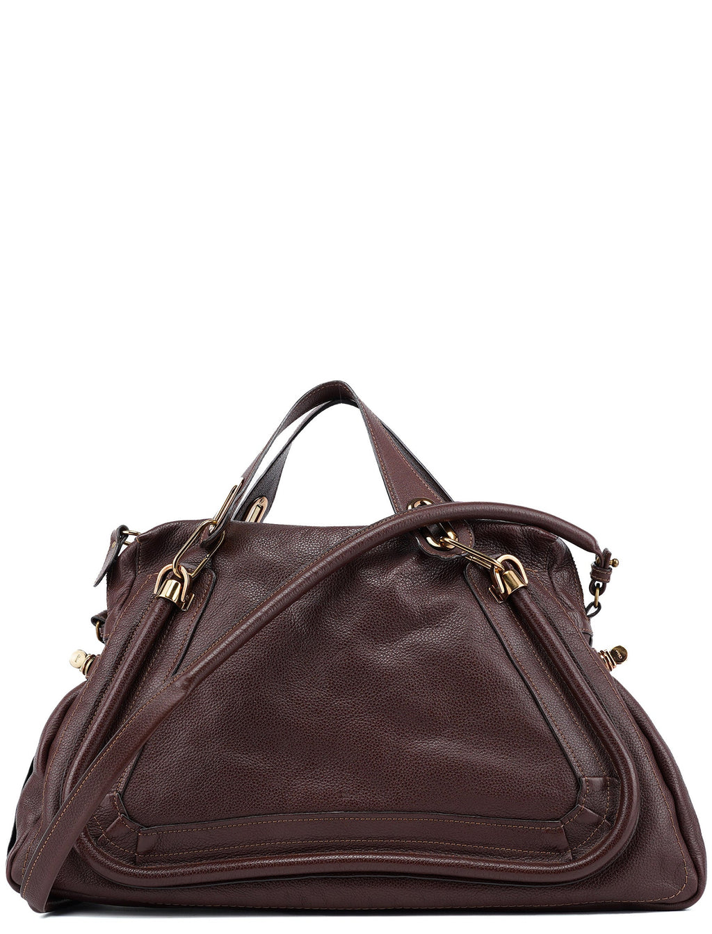 Brown Leather Paraty 2-Way Shoulder Bag
