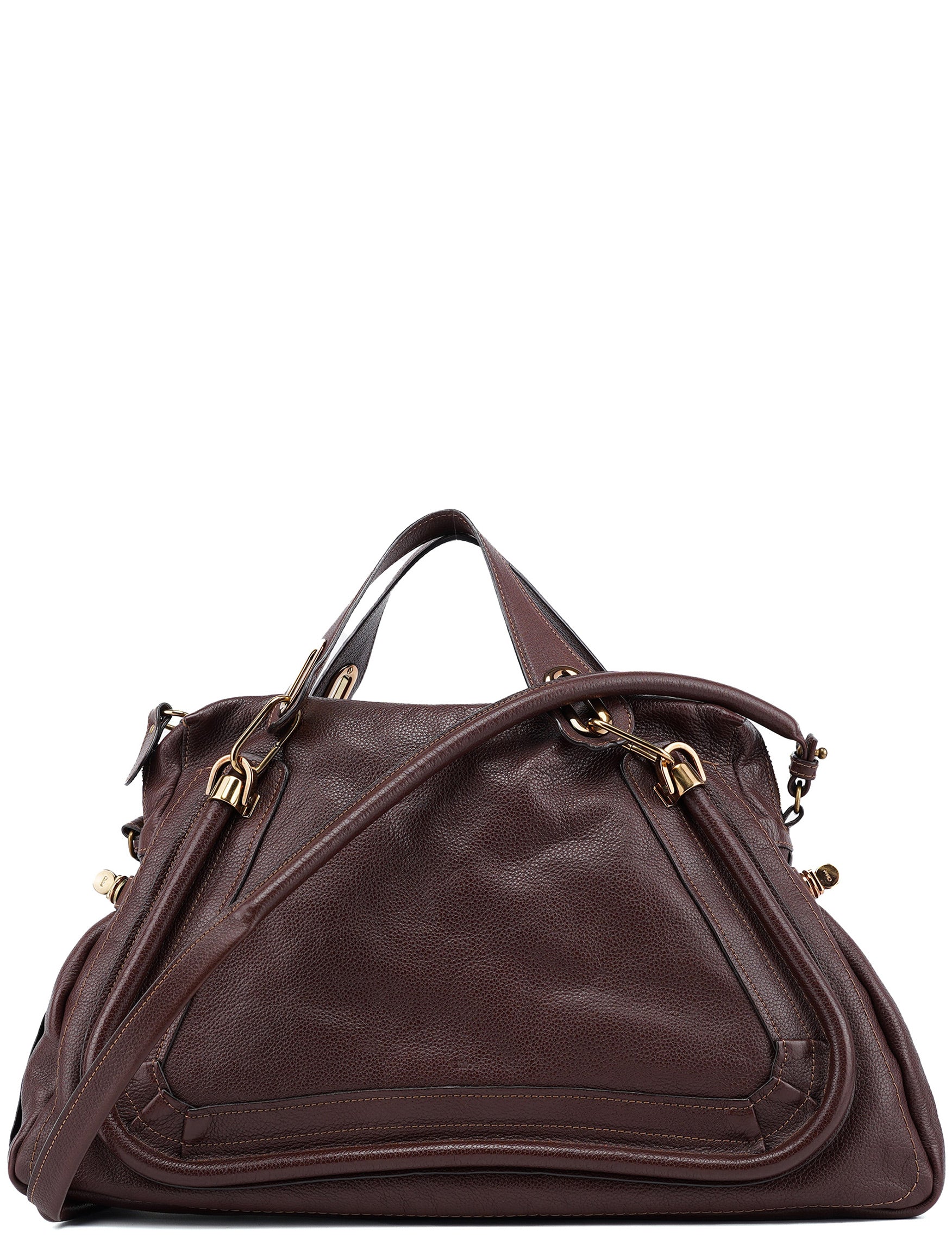 Brown Leather Paraty 2-Way Shoulder Bag