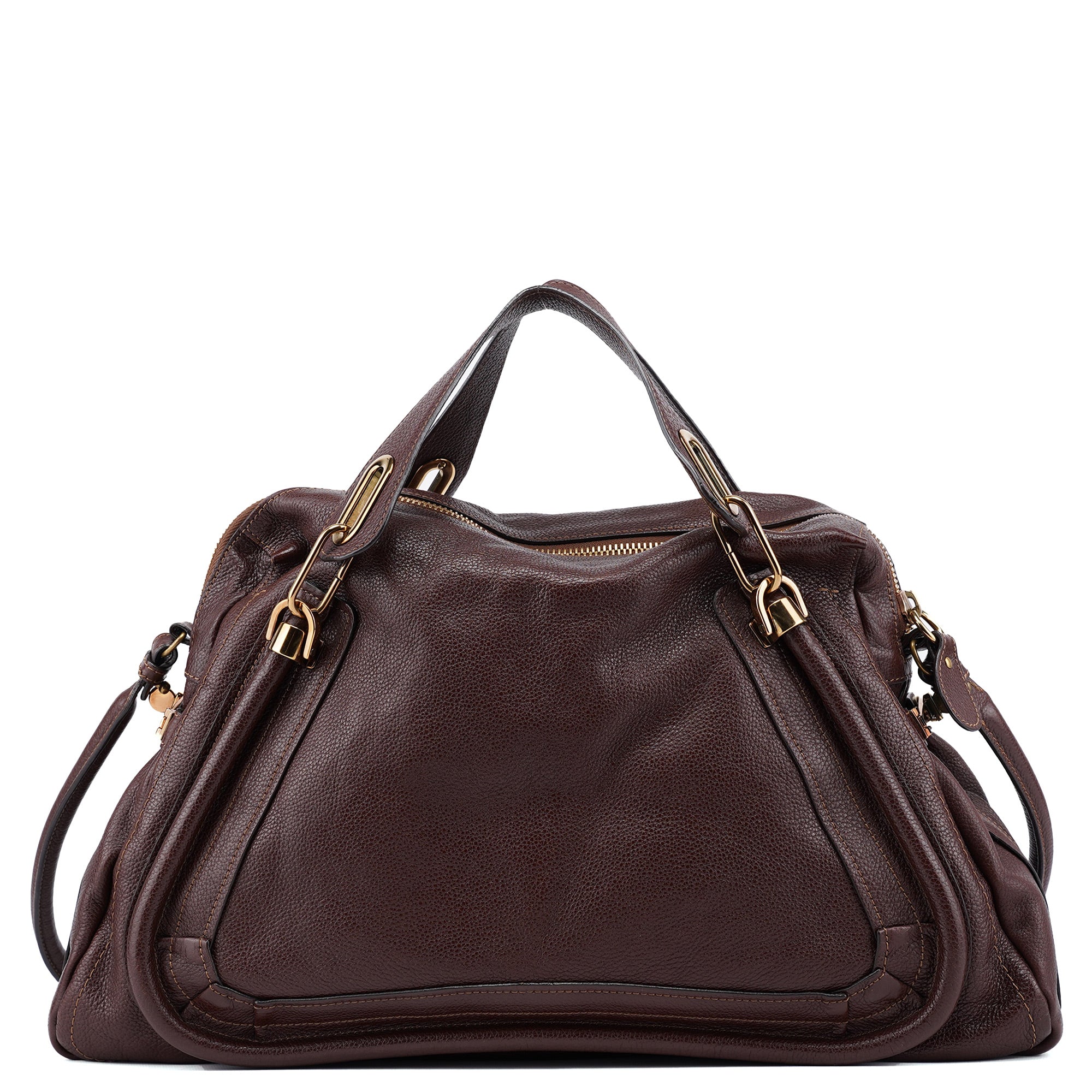 Brown Leather Paraty 2-Way Shoulder Bag