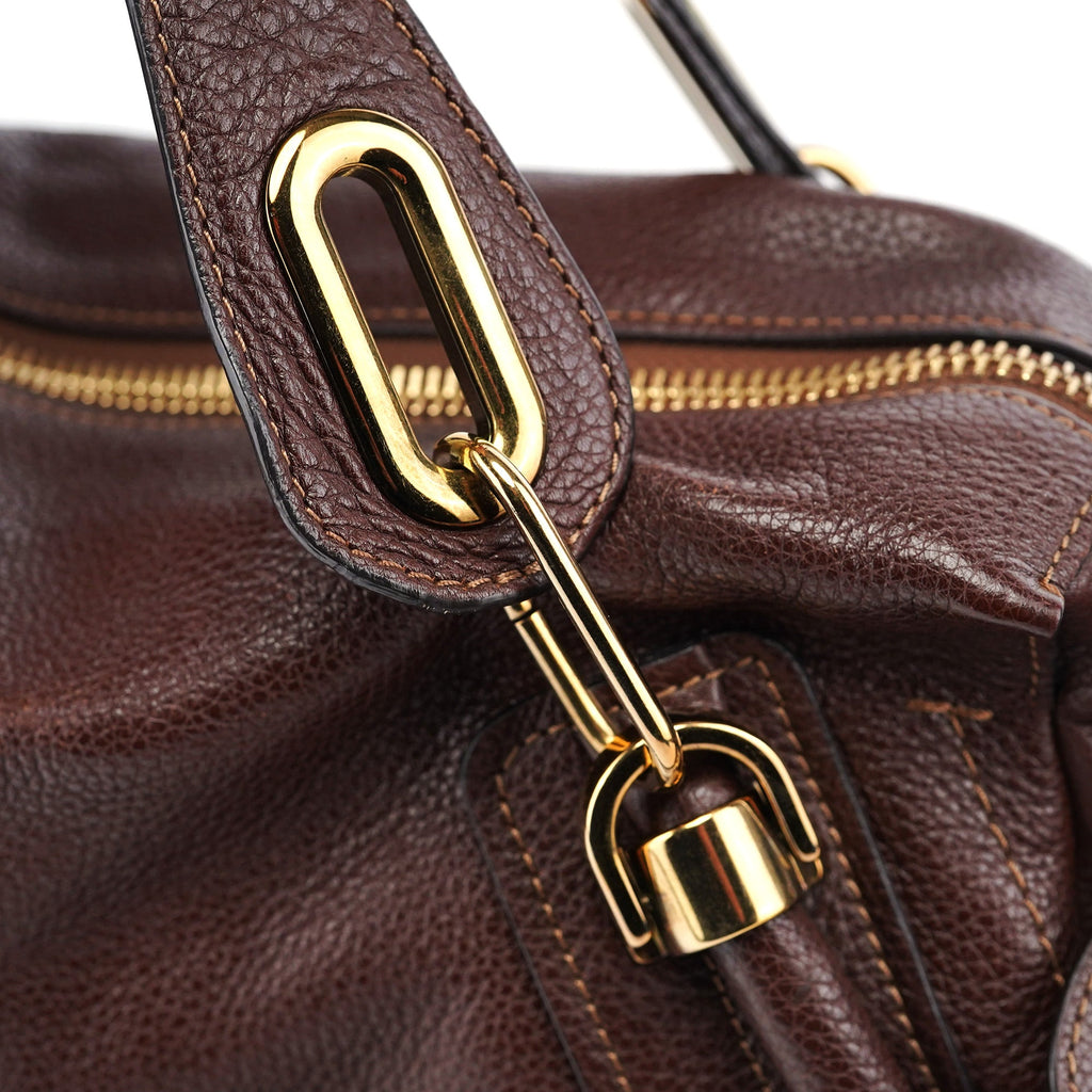 Brown Leather Paraty 2-Way Shoulder Bag