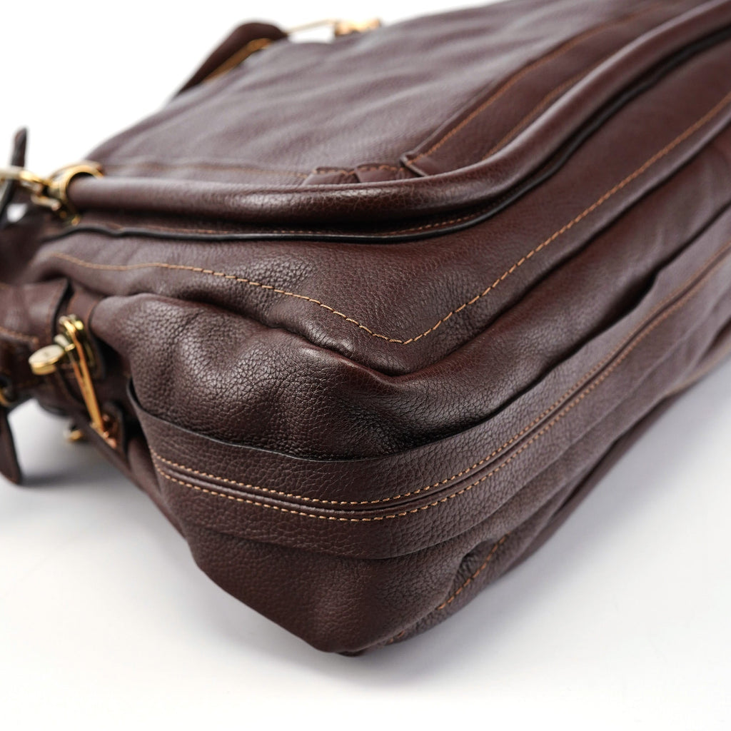 Brown Leather Paraty 2-Way Shoulder Bag