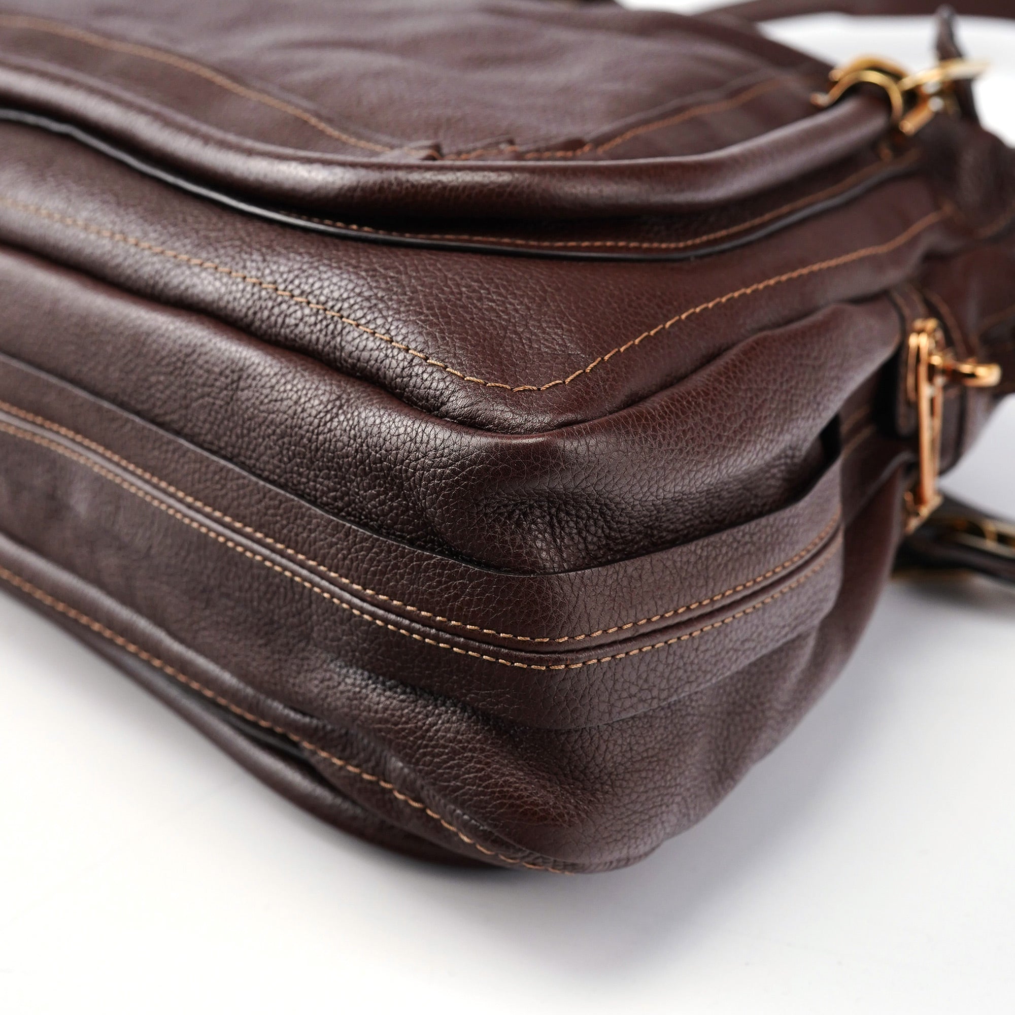 Brown Leather Paraty 2-Way Shoulder Bag