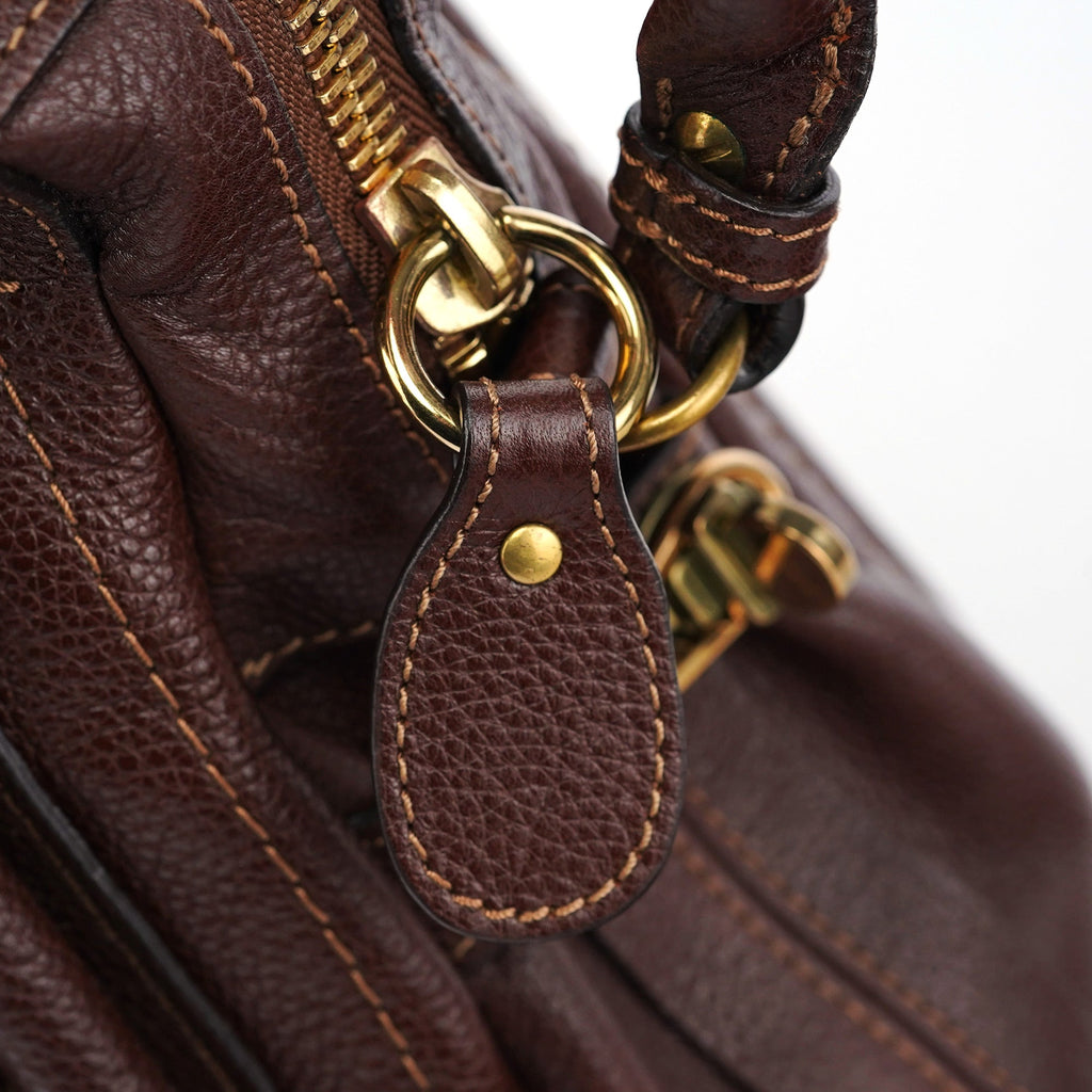 Brown Leather Paraty 2-Way Shoulder Bag