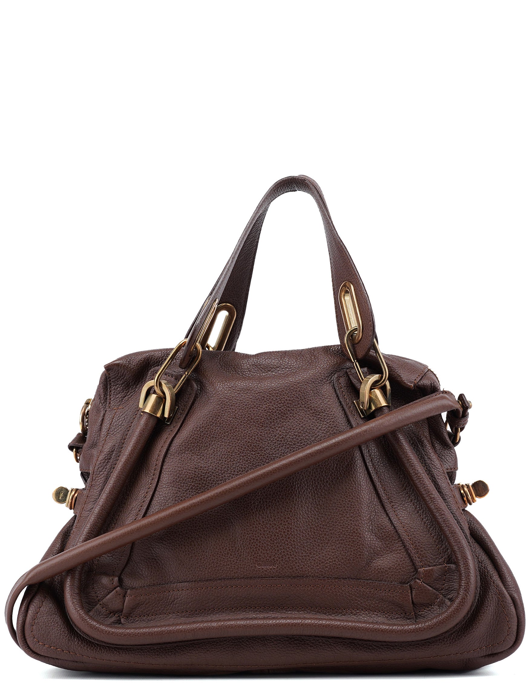 Brown Leather Paraty 2-Way Shoulder Bag