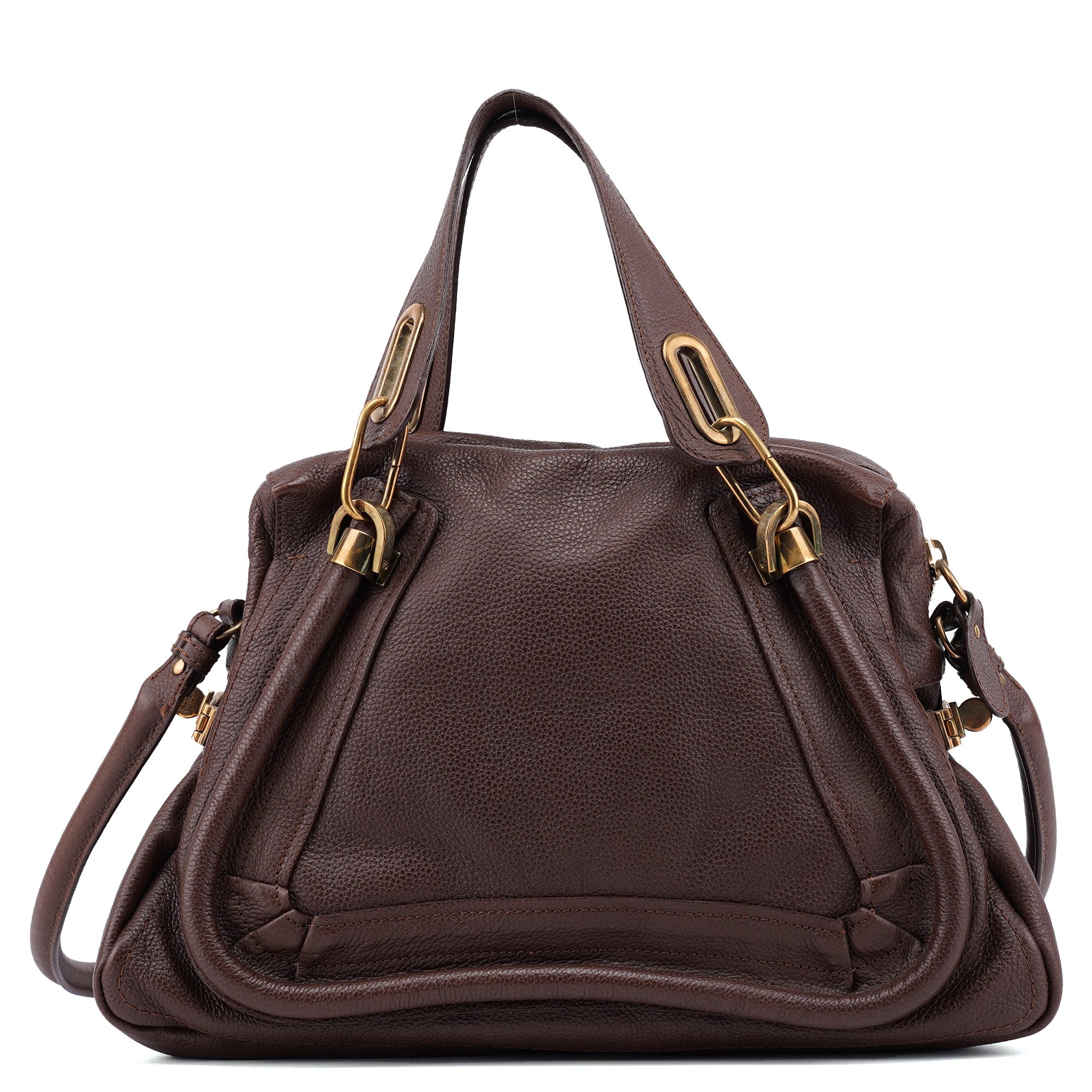 Brown Leather Paraty 2-Way Shoulder Bag