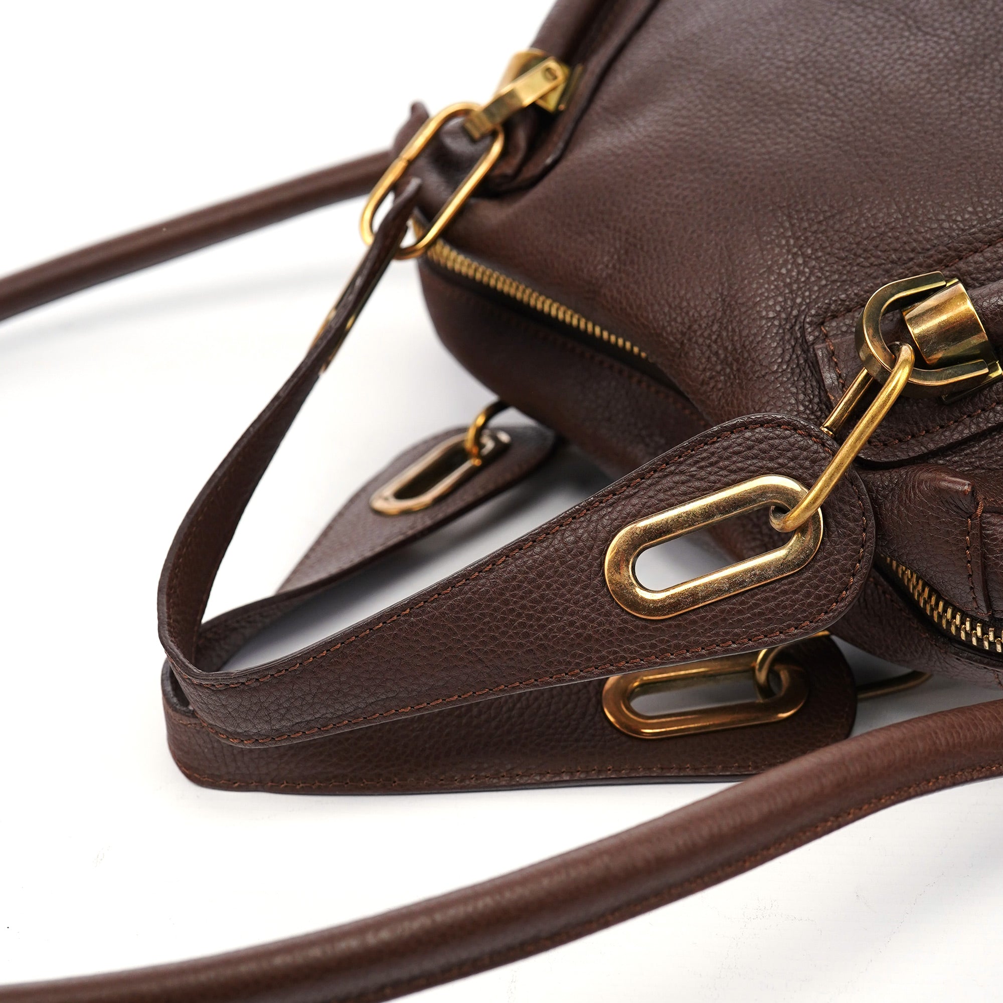 Brown Leather Paraty 2-Way Shoulder Bag