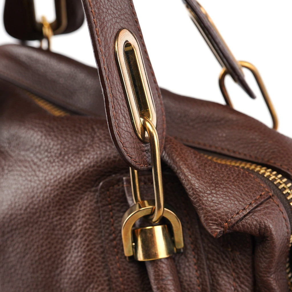 Brown Leather Paraty 2-Way Shoulder Bag