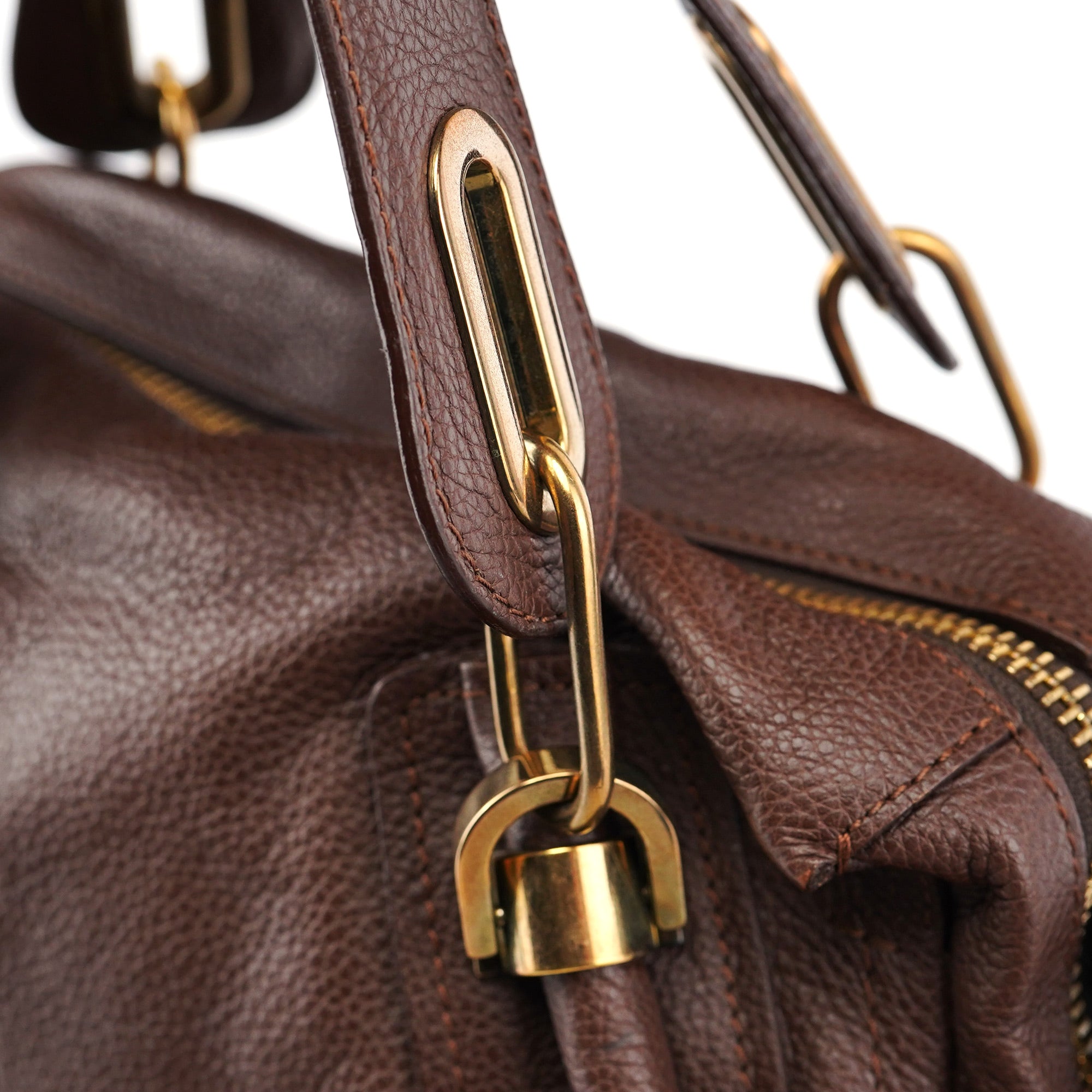Brown Leather Paraty 2-Way Shoulder Bag