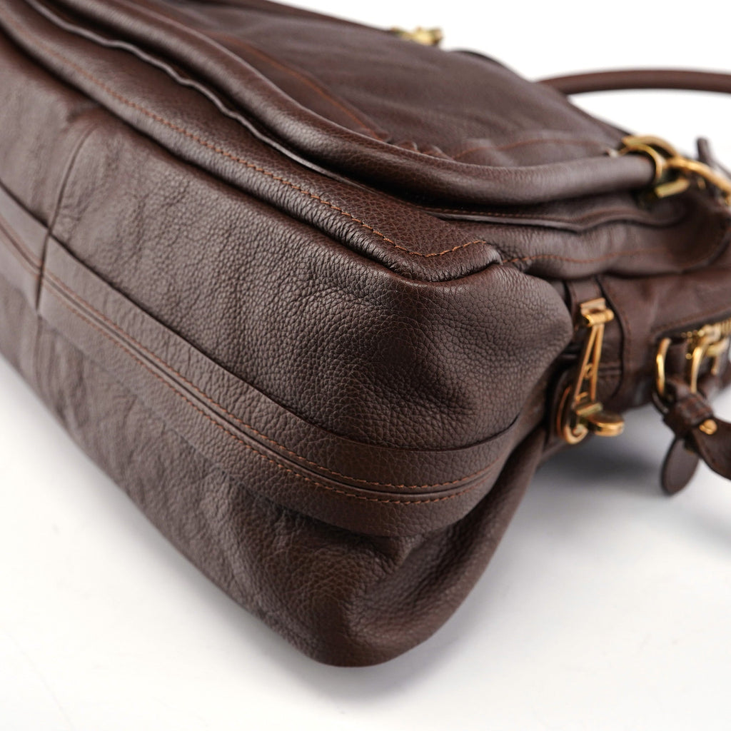 Brown Leather Paraty 2-Way Shoulder Bag
