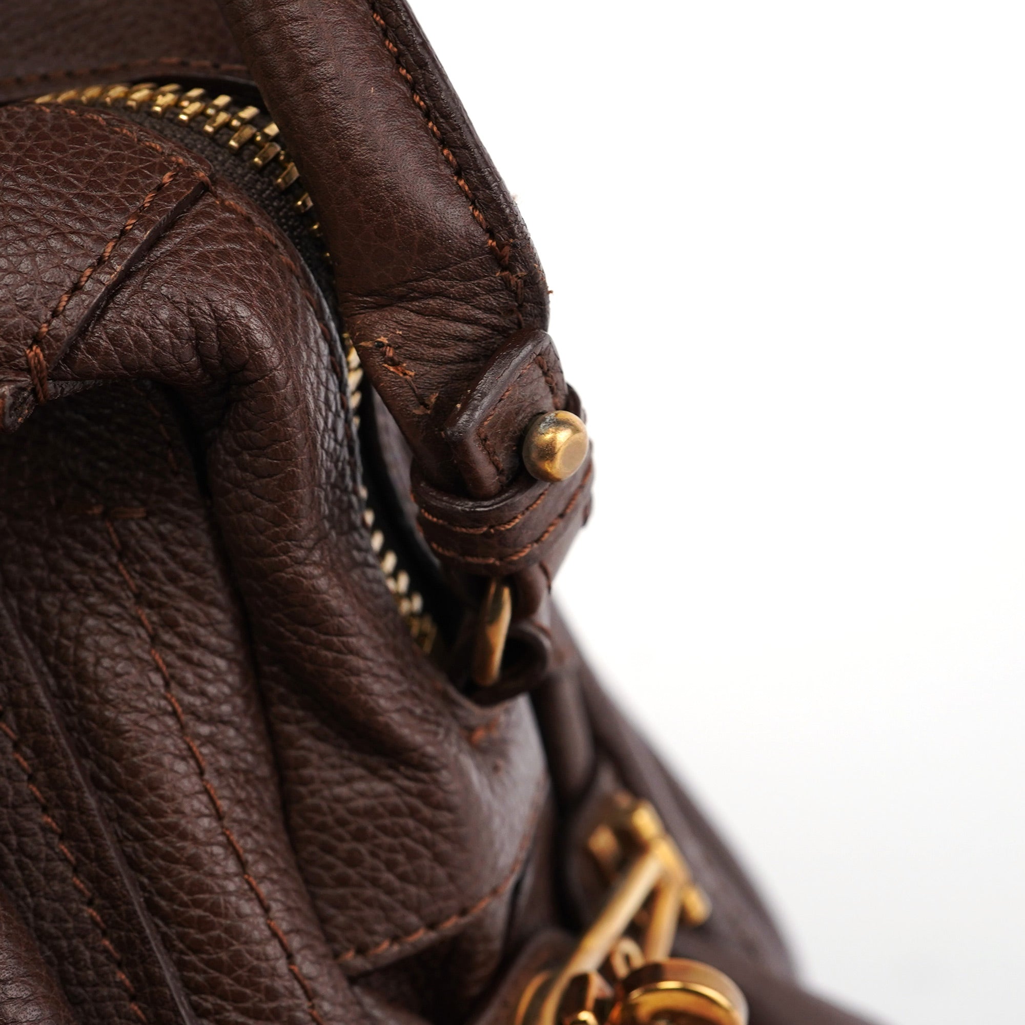 Brown Leather Paraty 2-Way Shoulder Bag