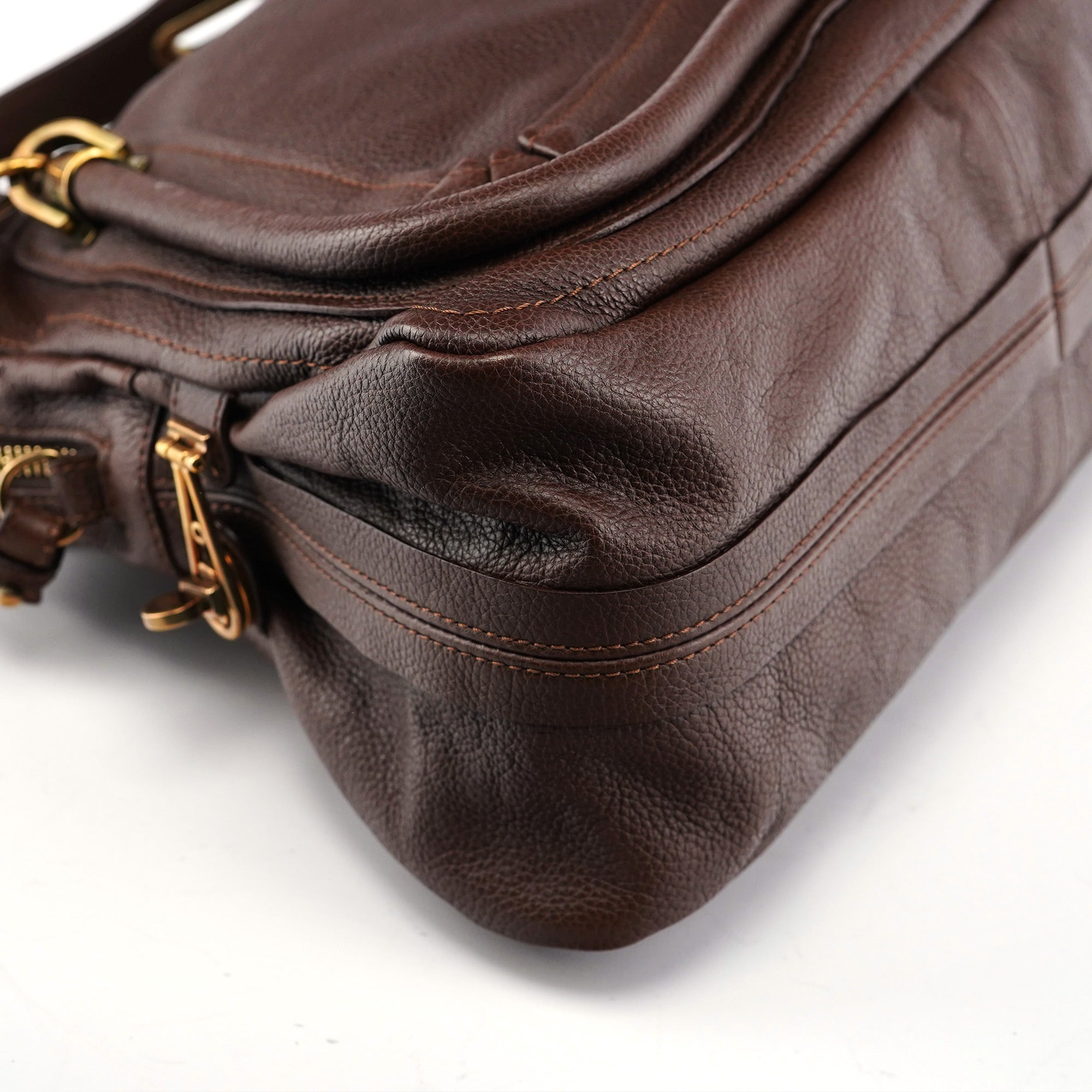 Brown Leather Paraty 2-Way Shoulder Bag