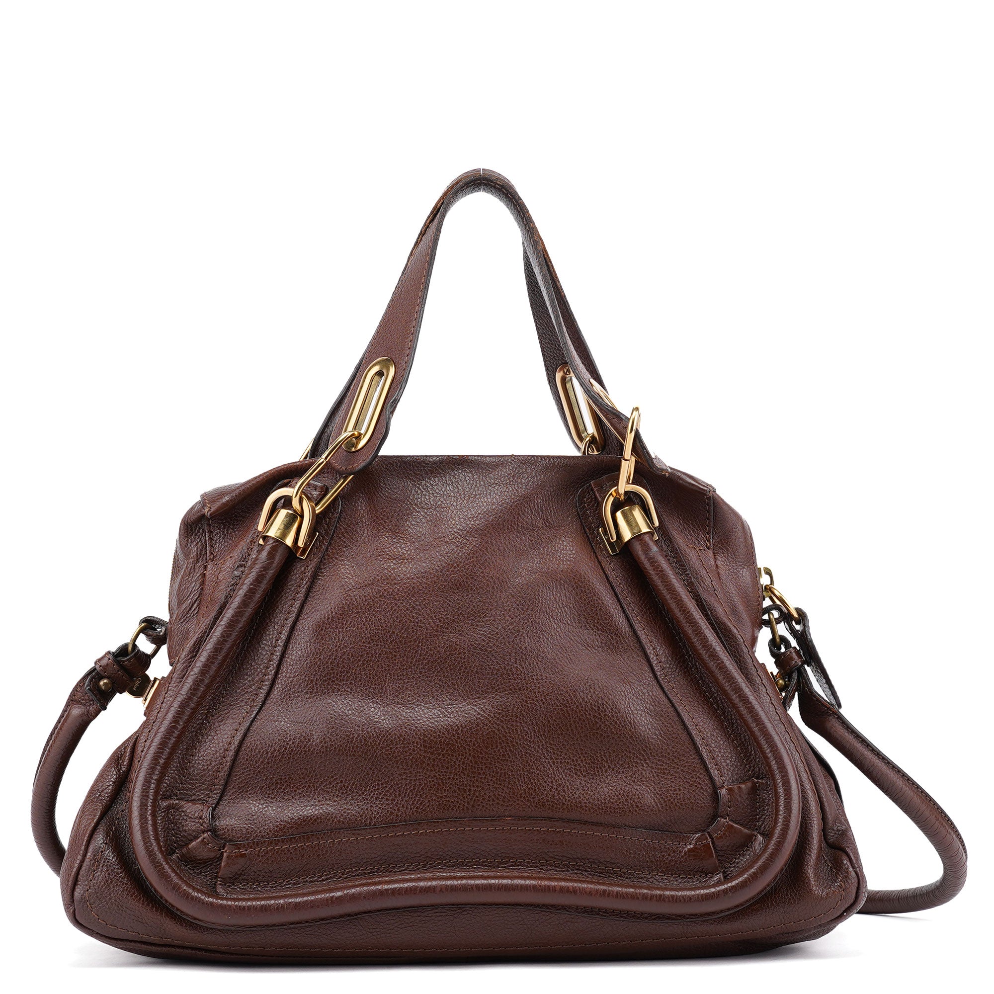 Brown Leather Paraty 2-Way Shoulder Bag