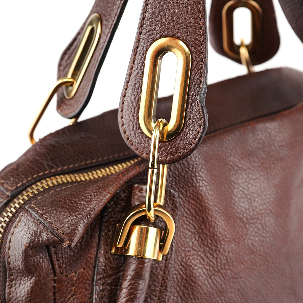 Brown Leather Paraty 2-Way Shoulder Bag