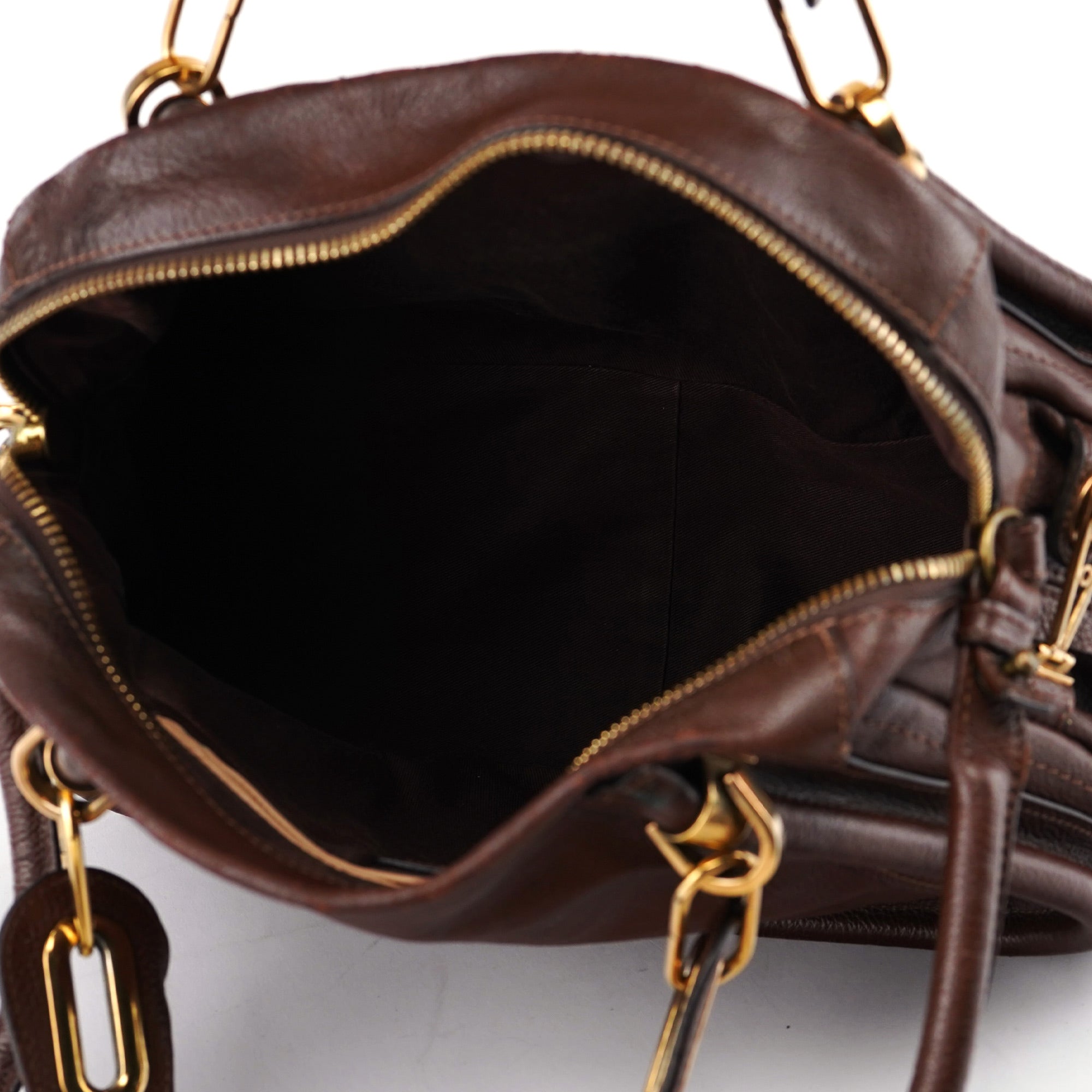 Brown Leather Paraty 2-Way Shoulder Bag