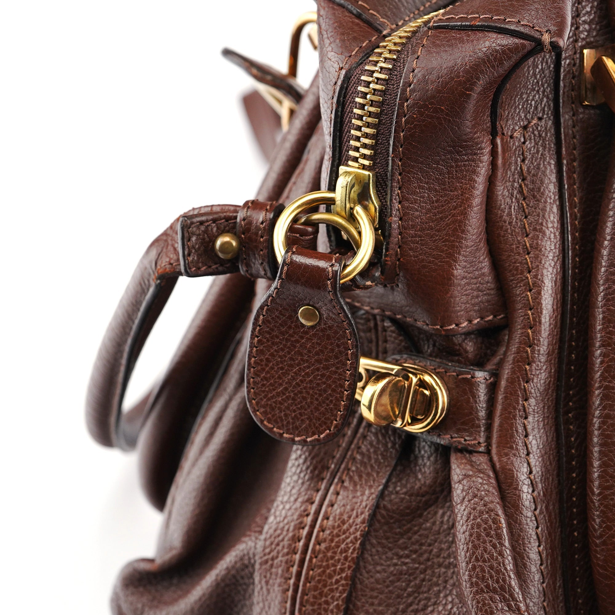 Brown Leather Paraty 2-Way Shoulder Bag
