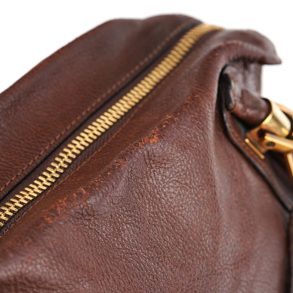Brown Leather Paraty 2-Way Shoulder Bag