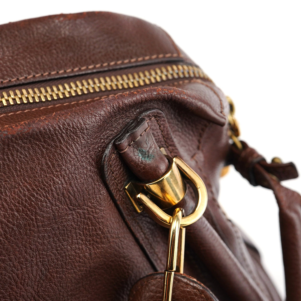 Brown Leather Paraty 2-Way Shoulder Bag