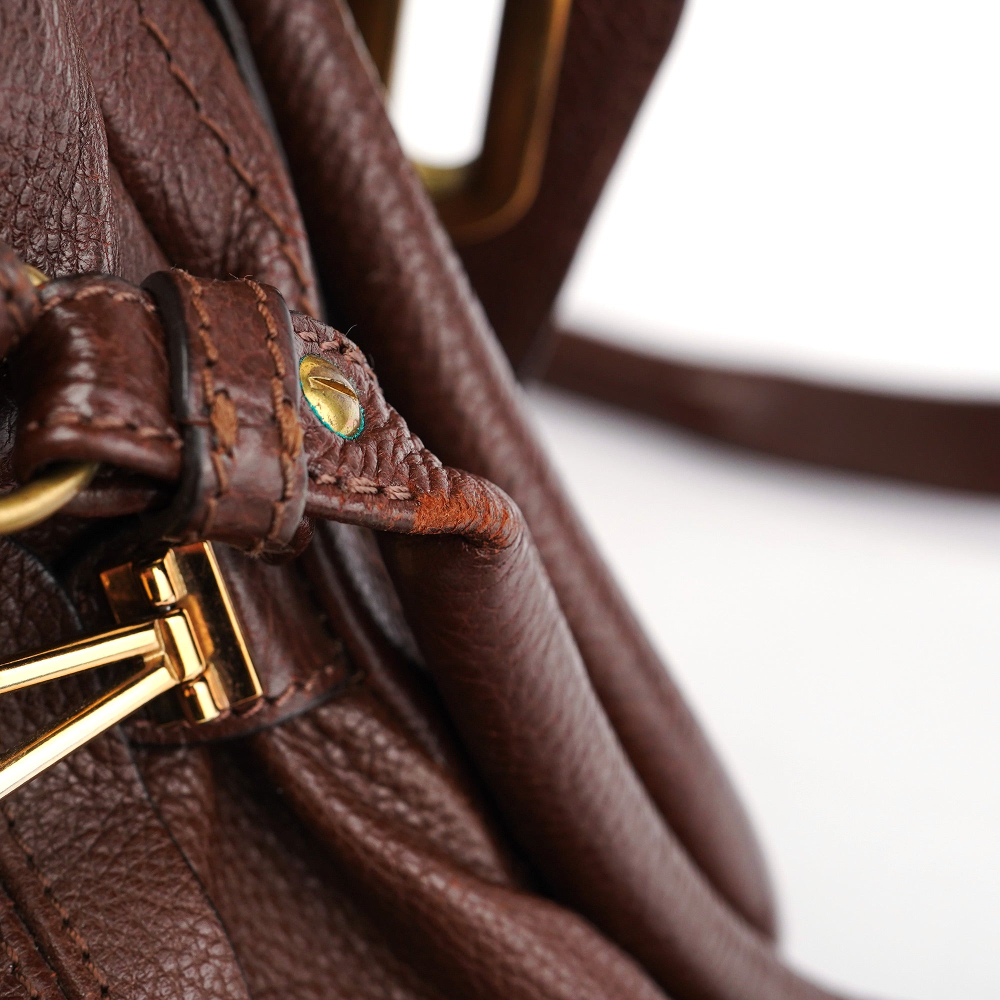 Brown Leather Paraty 2-Way Shoulder Bag