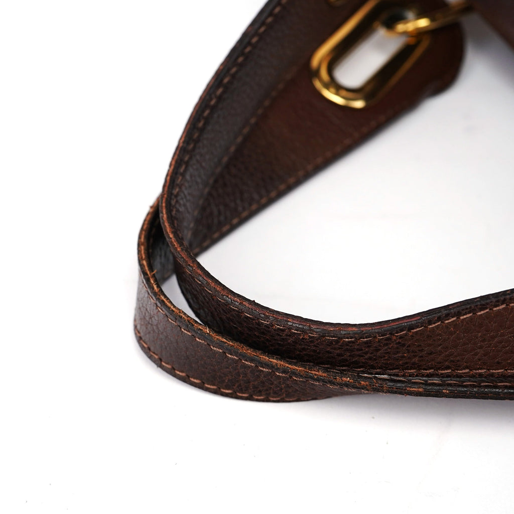 Brown Leather Paraty 2-Way Shoulder Bag