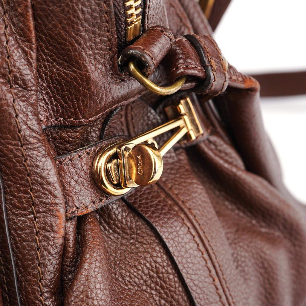 Brown Leather Paraty 2-Way Shoulder Bag