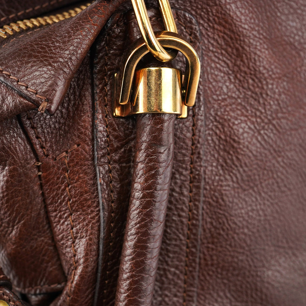 Brown Leather Paraty 2-Way Shoulder Bag