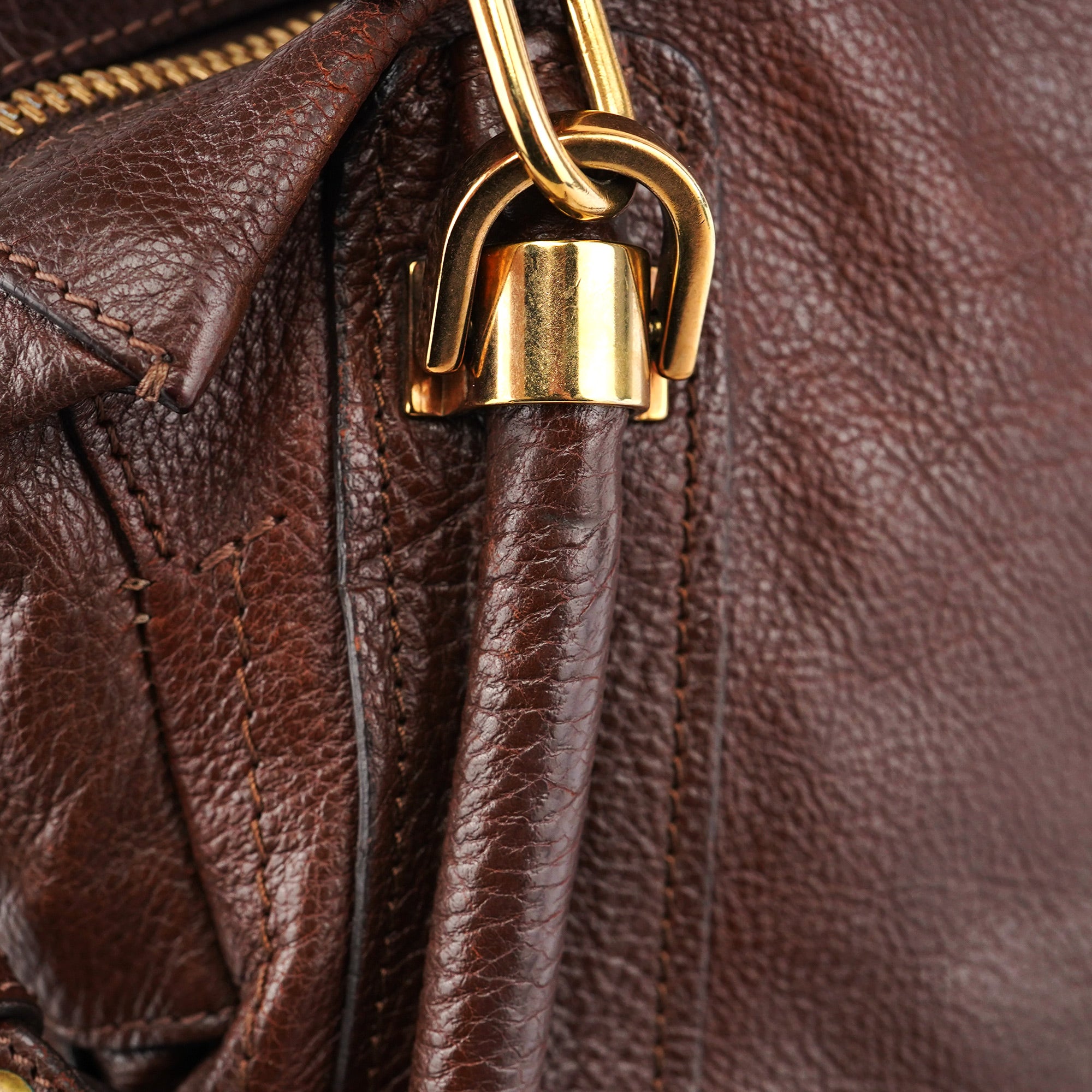 Brown Leather Paraty 2-Way Shoulder Bag