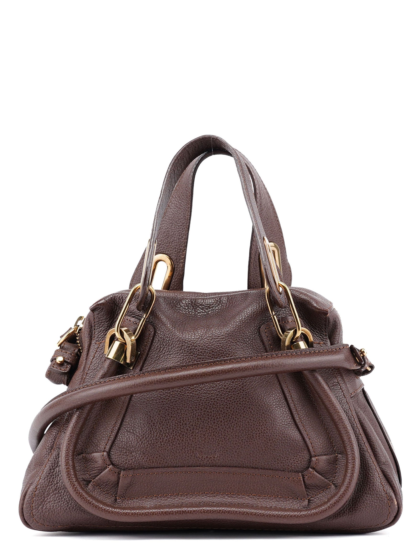 Brown Leather Paraty 2-Way Shoulder Bag