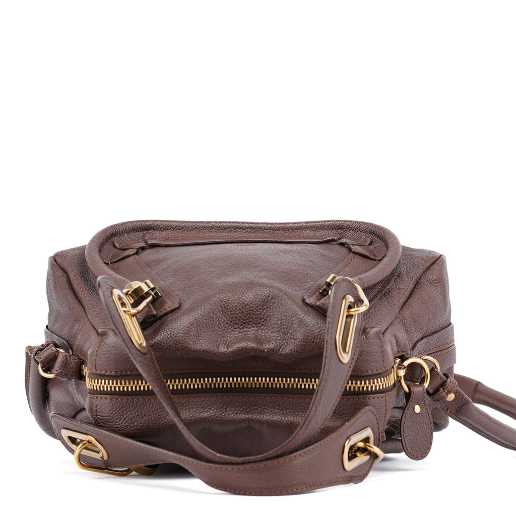 Brown Leather Paraty 2-Way Shoulder Bag