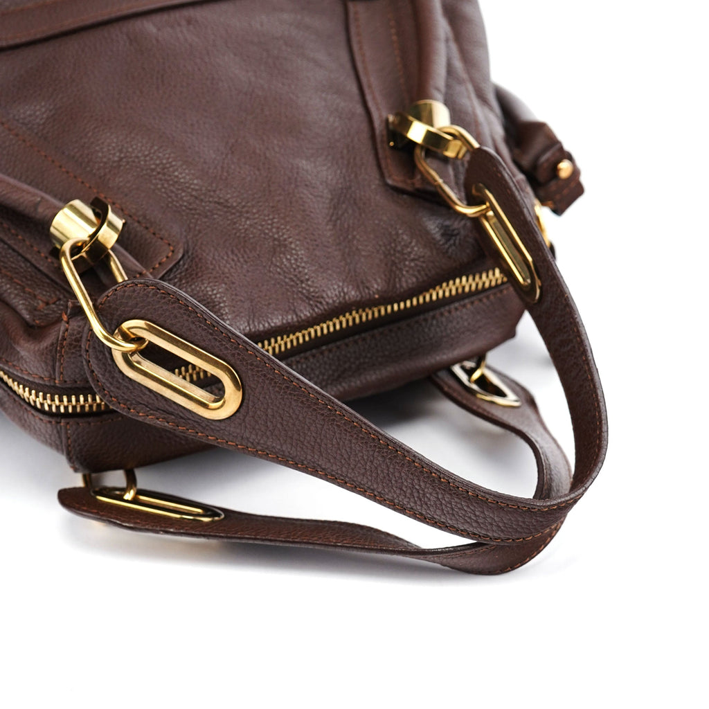 Brown Leather Paraty 2-Way Shoulder Bag