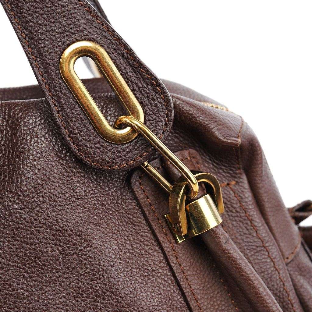 Brown Leather Paraty 2-Way Shoulder Bag