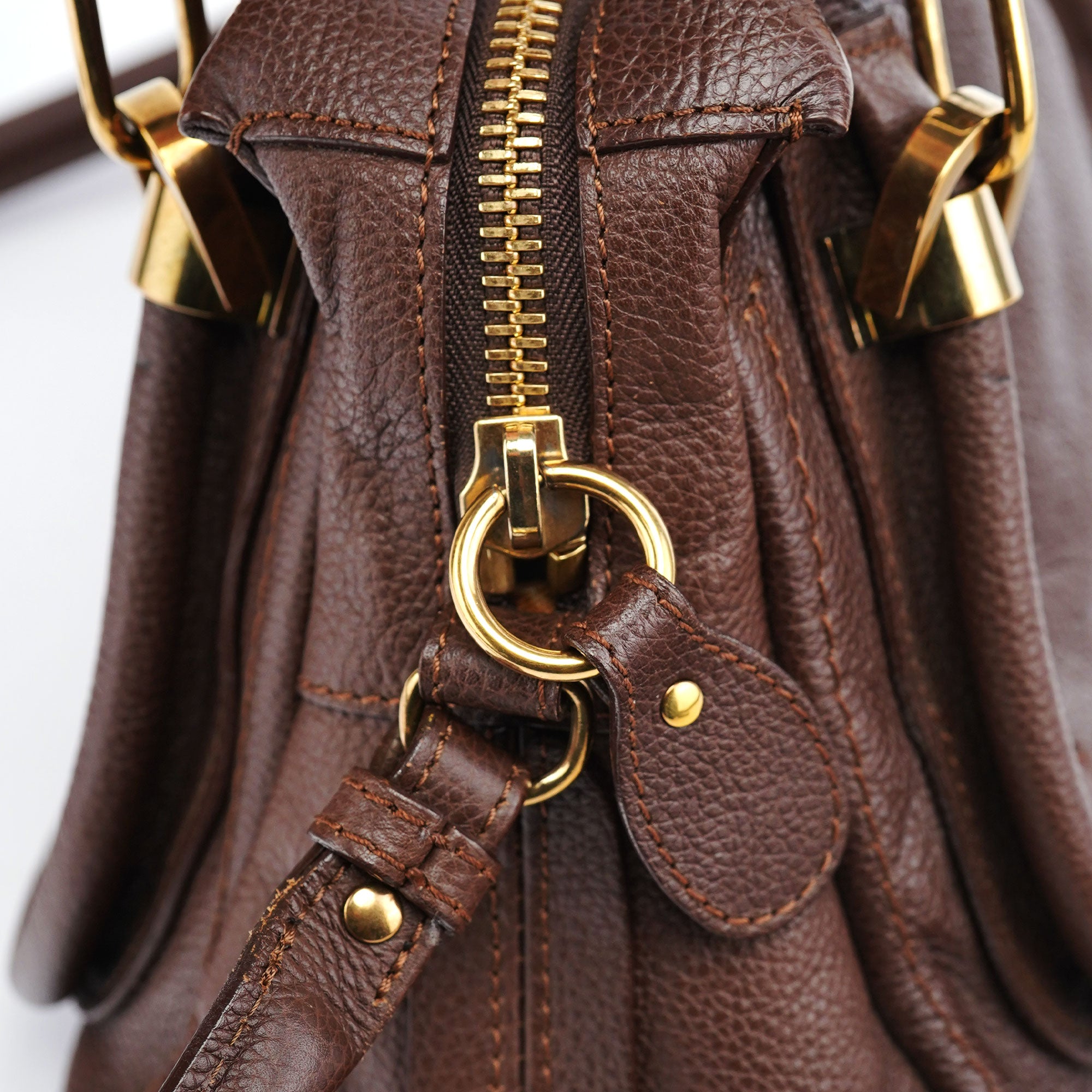 Brown Leather Paraty 2-Way Shoulder Bag