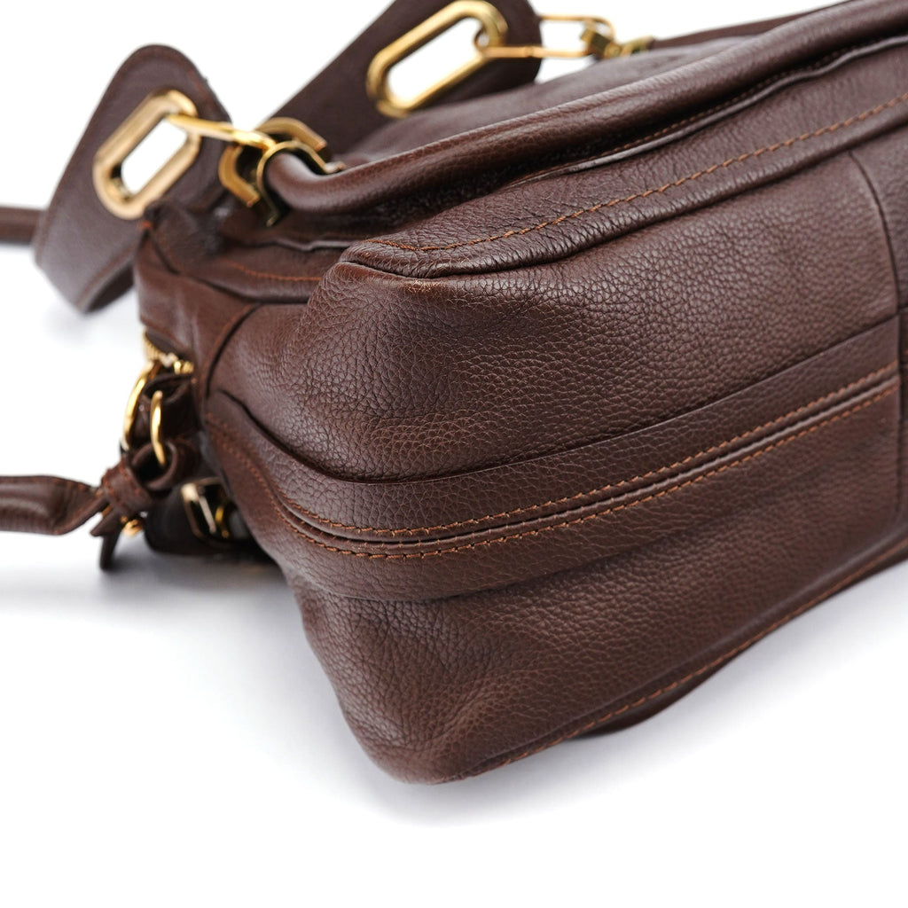 Brown Leather Paraty 2-Way Shoulder Bag