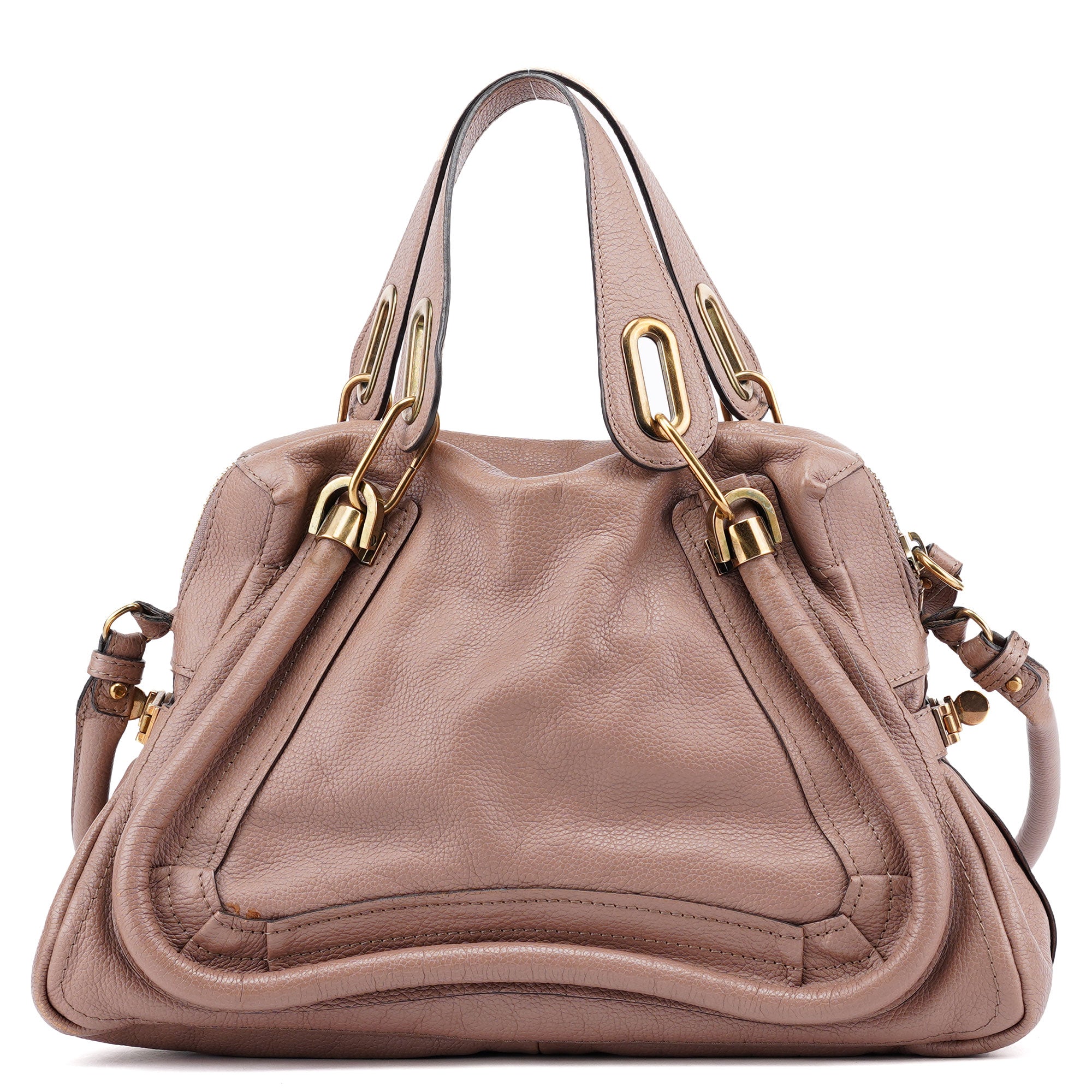 Brown Leather Paraty 2-Way Shoulder Bag