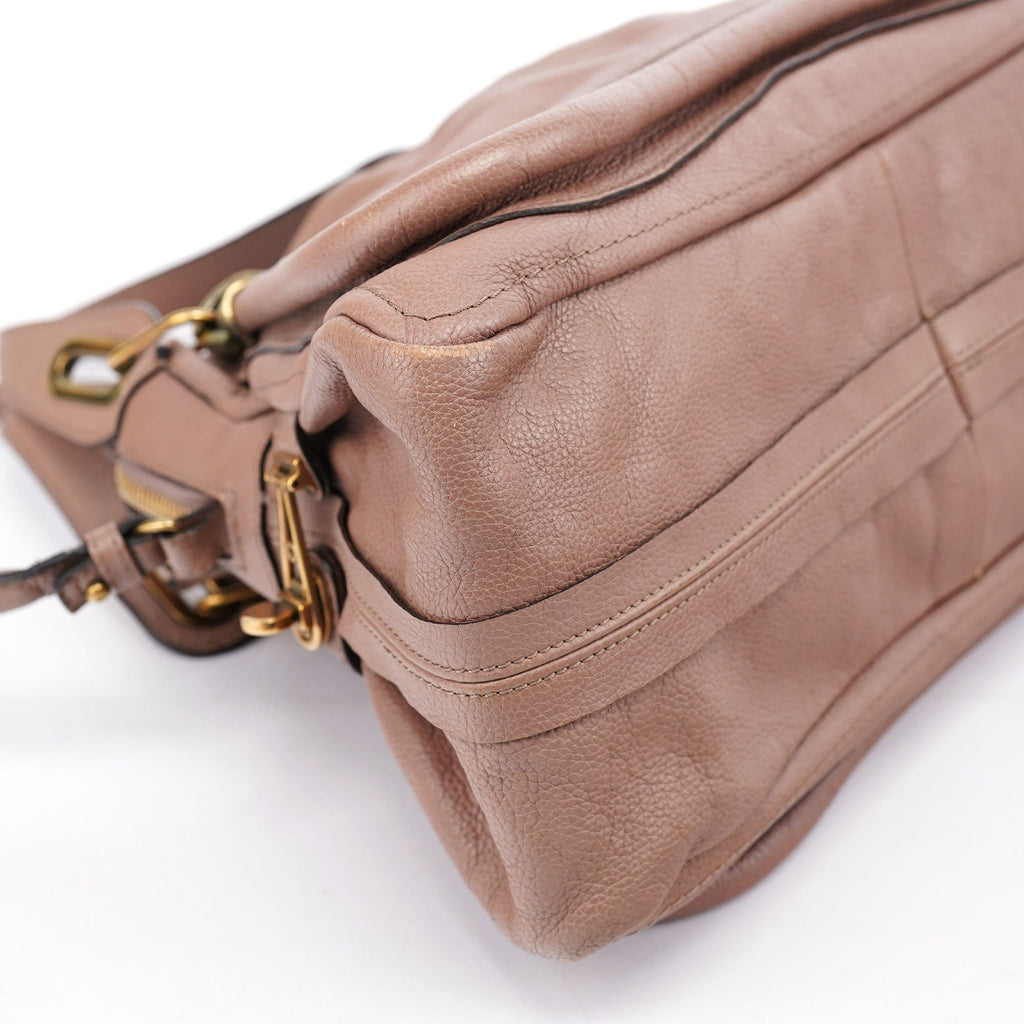Brown Leather Paraty 2-Way Shoulder Bag