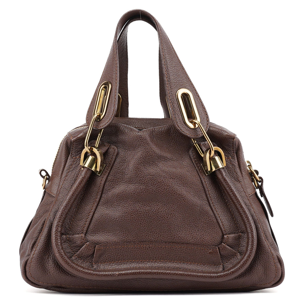 Brown Leather Paraty Tote Bag