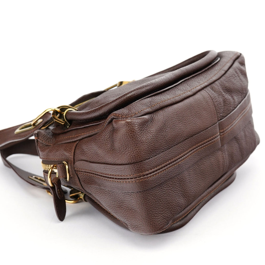 Brown Leather Paraty Tote Bag