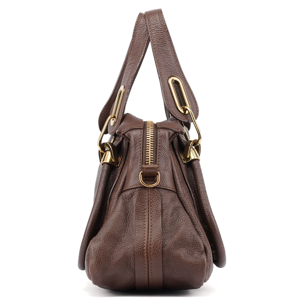 Brown Leather Paraty Tote Bag
