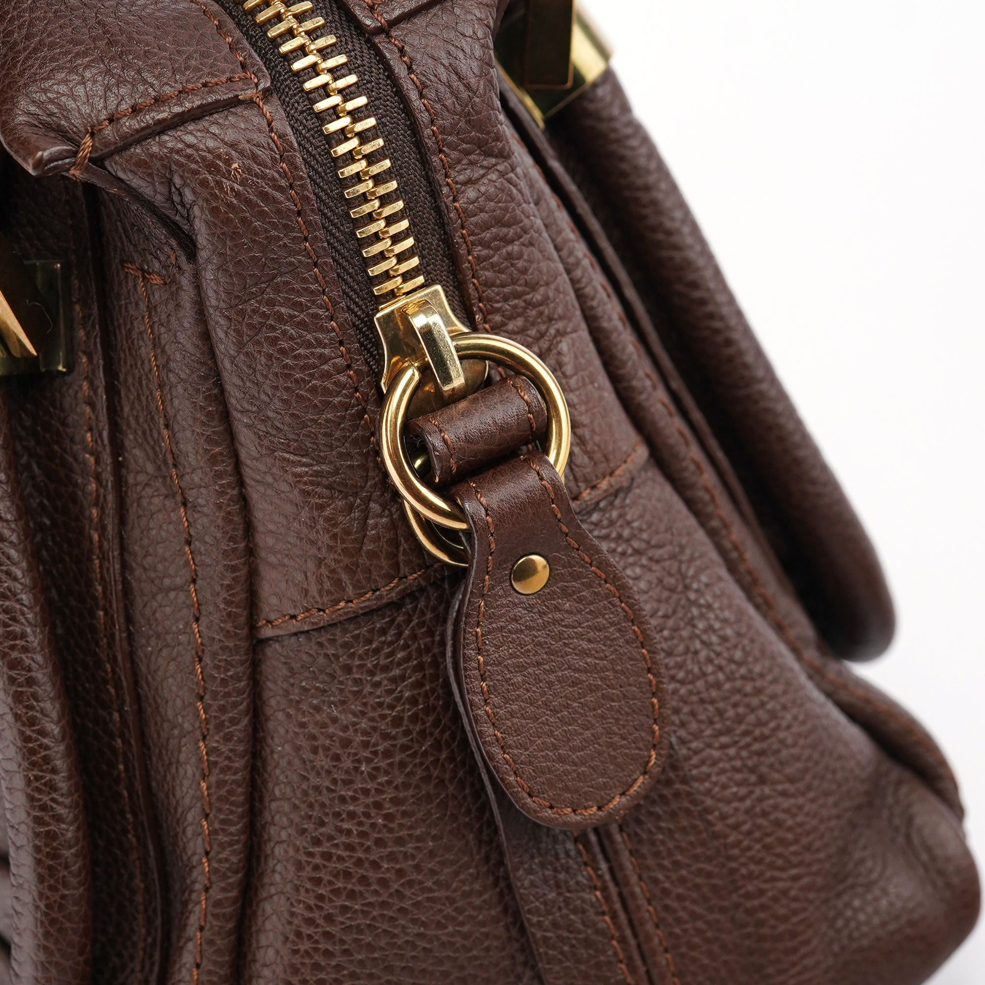 Brown Leather Paraty Tote Bag